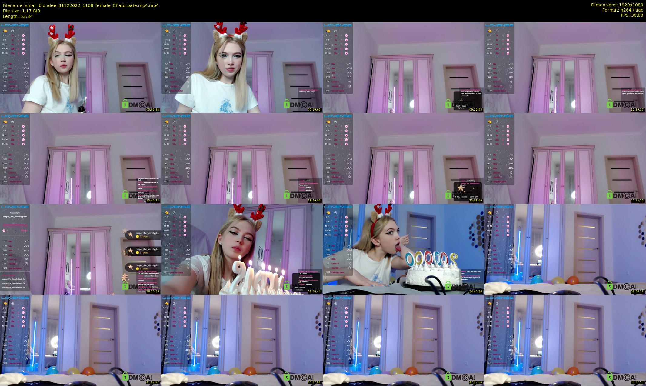 small_blondee — 54 minute Chaturbate female cam show recording, 1080p, Dec 31, 2022