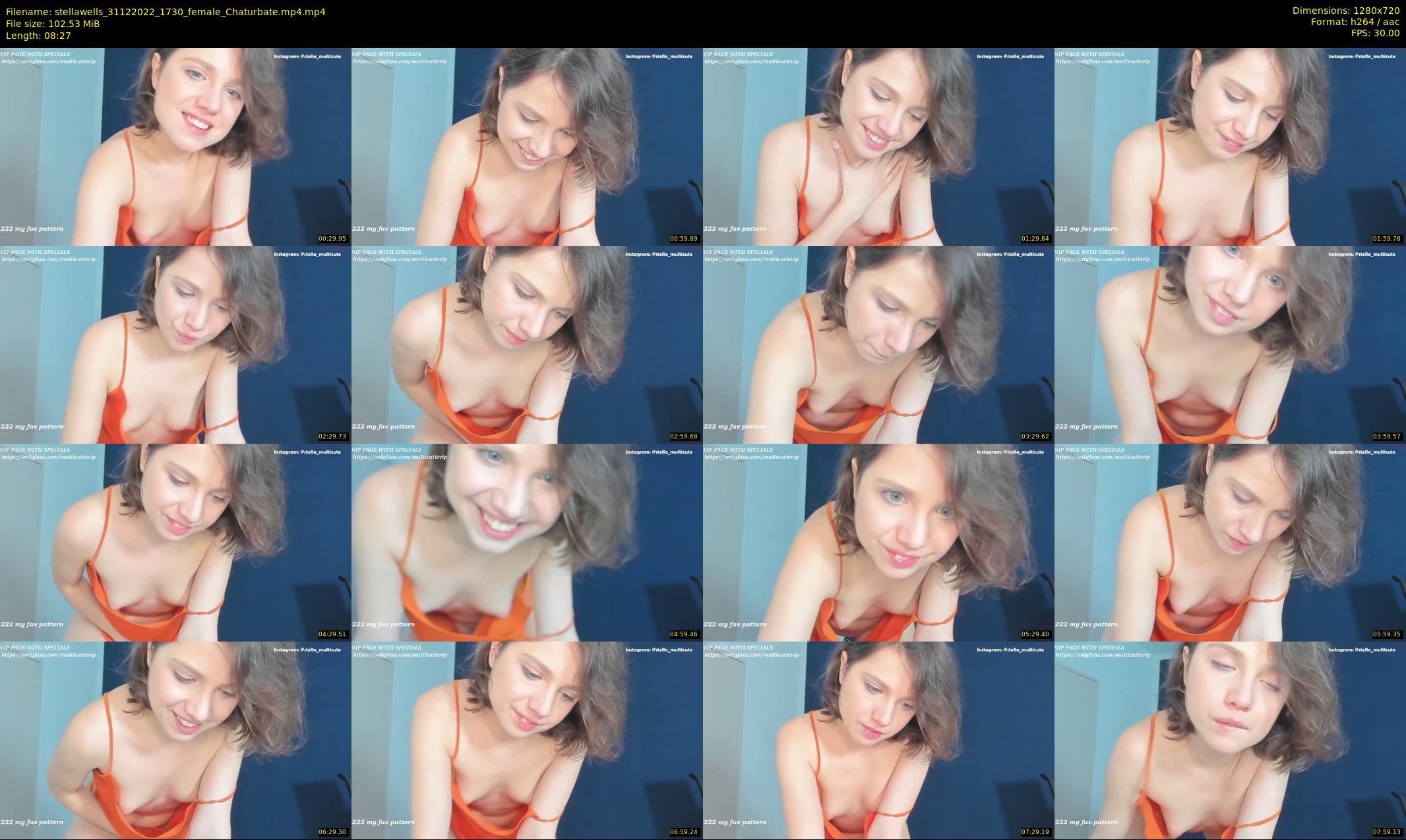 stellawells — 9 minute Chaturbate female cam show recording, 720p, Dec 31, 2022