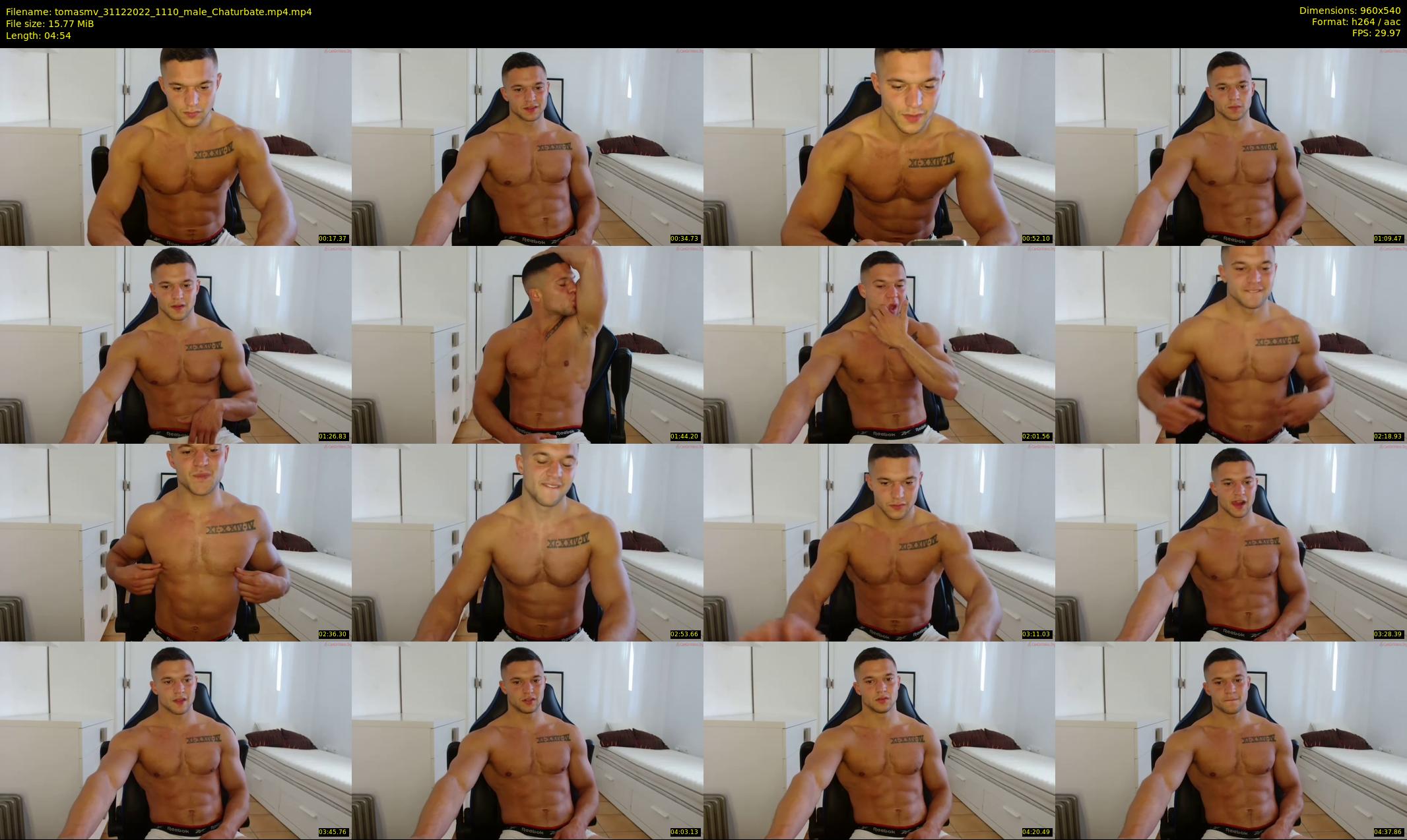 tomasmv — 5 minute Chaturbate male cam show recording, 480p, Dec 31, 2022