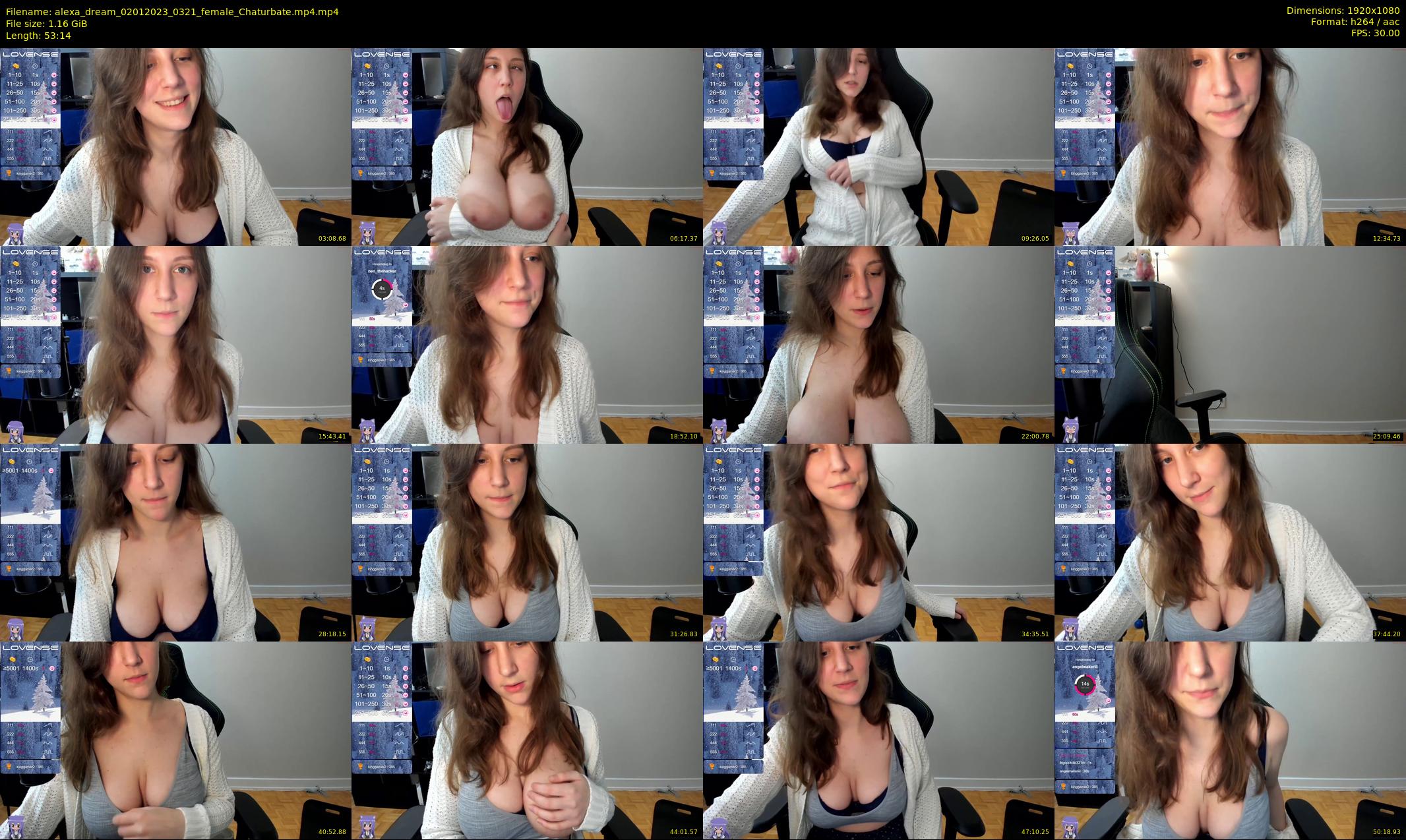 alexa_dream — 54 minute Chaturbate female cam show recording, 1080p, Jan 2, 2023