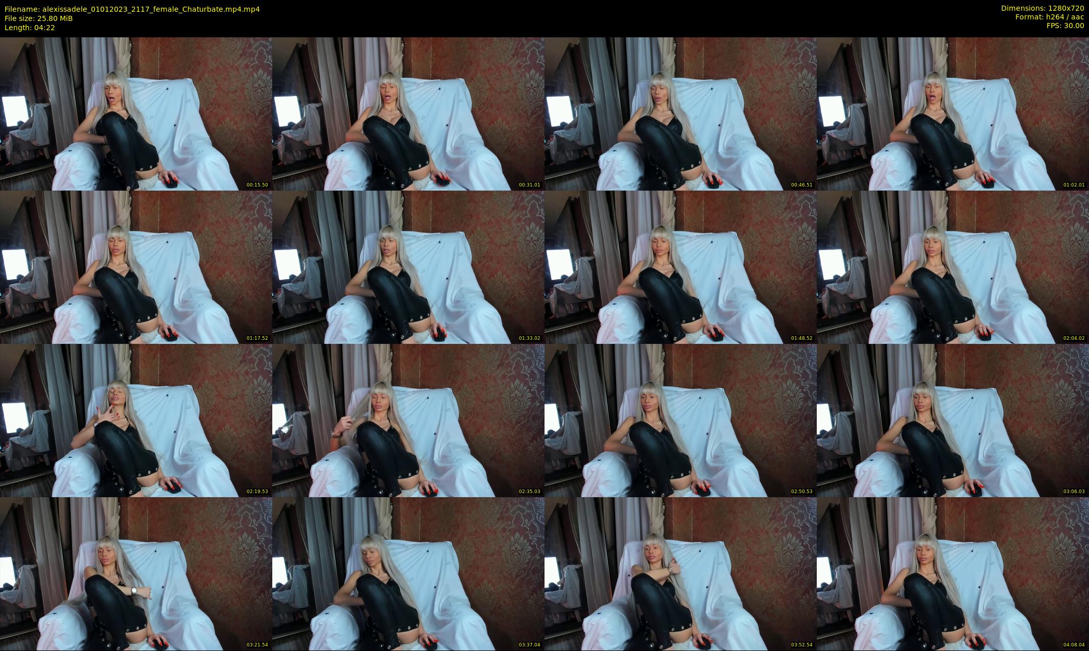 alexissadele — 5 minute Chaturbate female cam show recording, 720p, Jan 1, 2023