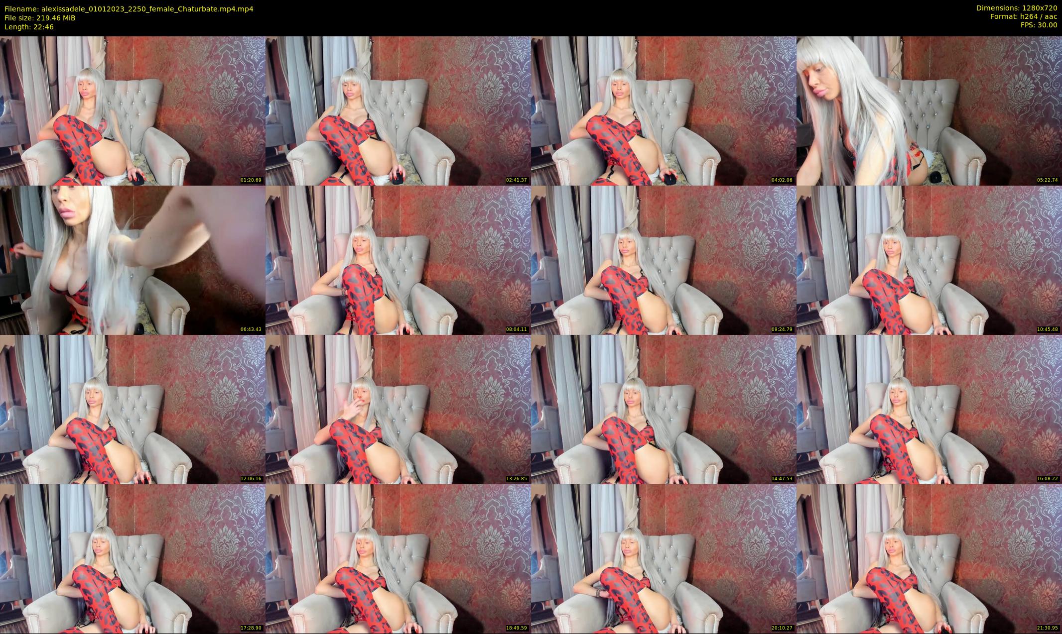 alexissadele — 23 minute Chaturbate female cam show recording, 720p, Jan 1, 2023