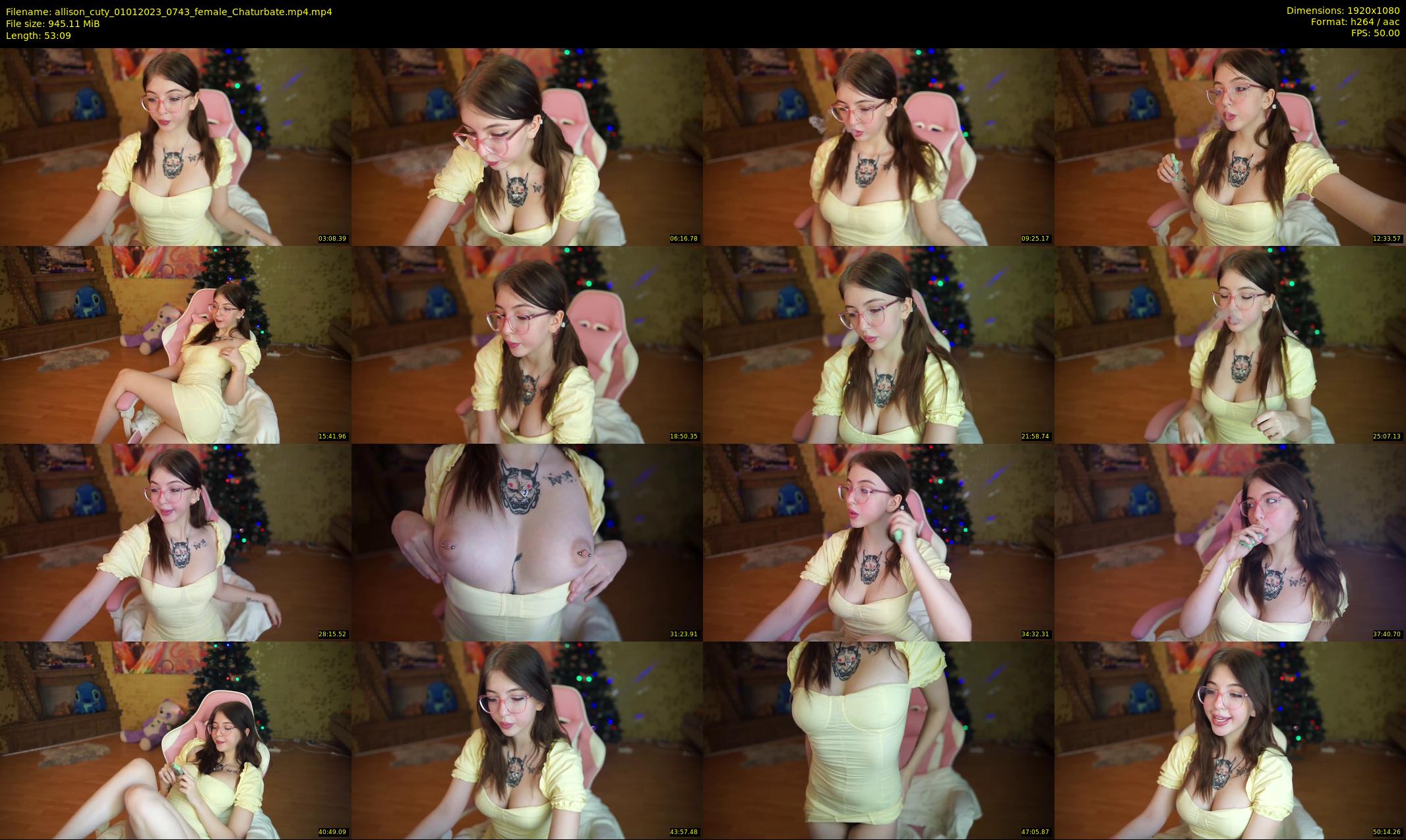 allison_cuty — 54 minute Chaturbate female cam show recording, 1080p, Jan 1, 2023