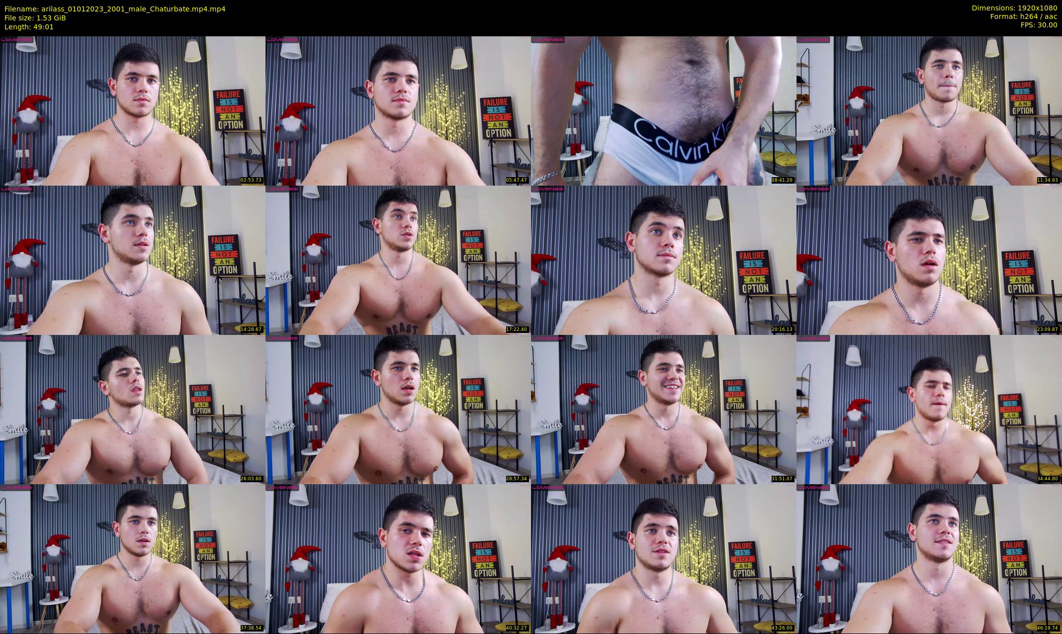 arilass — 50 minute Chaturbate male cam show recording, 1080p, Jan 1, 2023