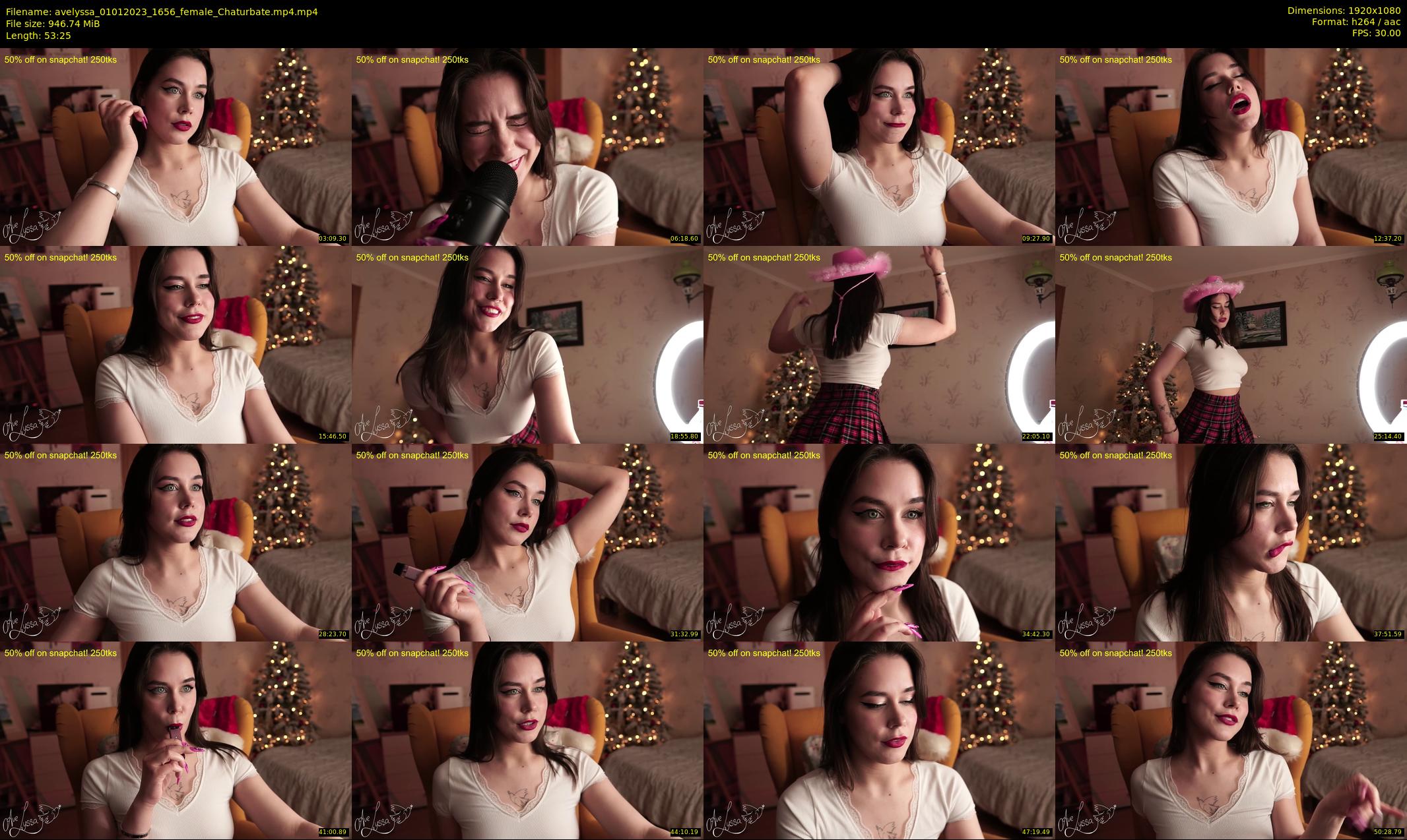 avelyssa — 54 minute Chaturbate female cam show recording, 1080p, Jan 1, 2023
