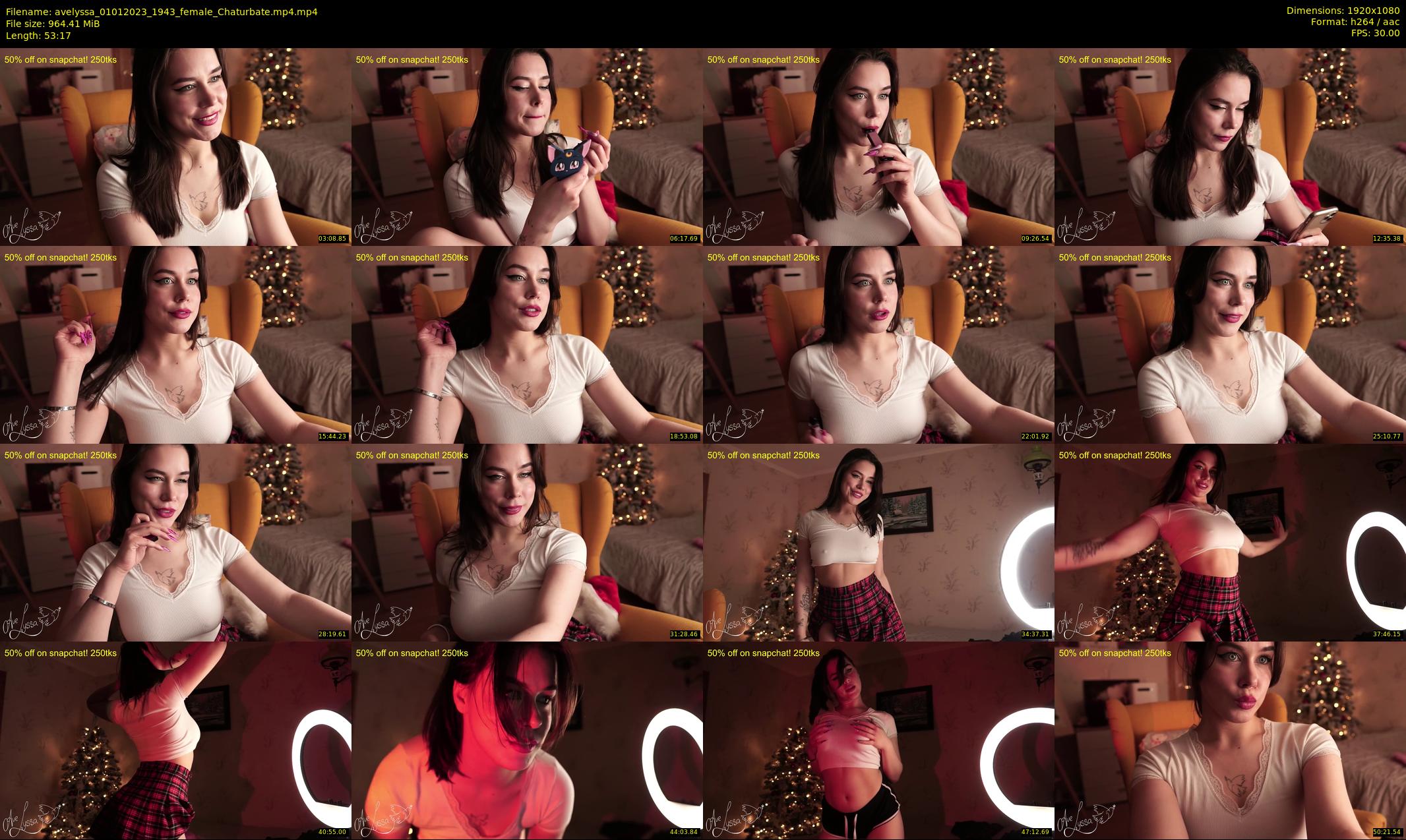 avelyssa — 54 minute Chaturbate female cam show recording, 1080p, Jan 1, 2023
