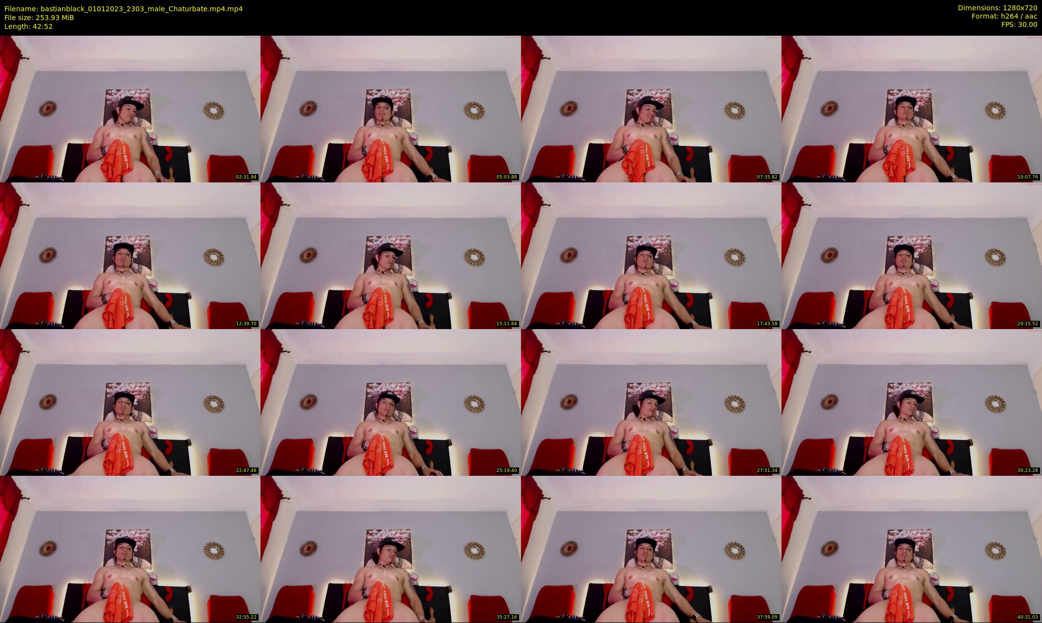 bastianblack — 43 minute Chaturbate male cam show recording, 720p, Jan 1, 2023