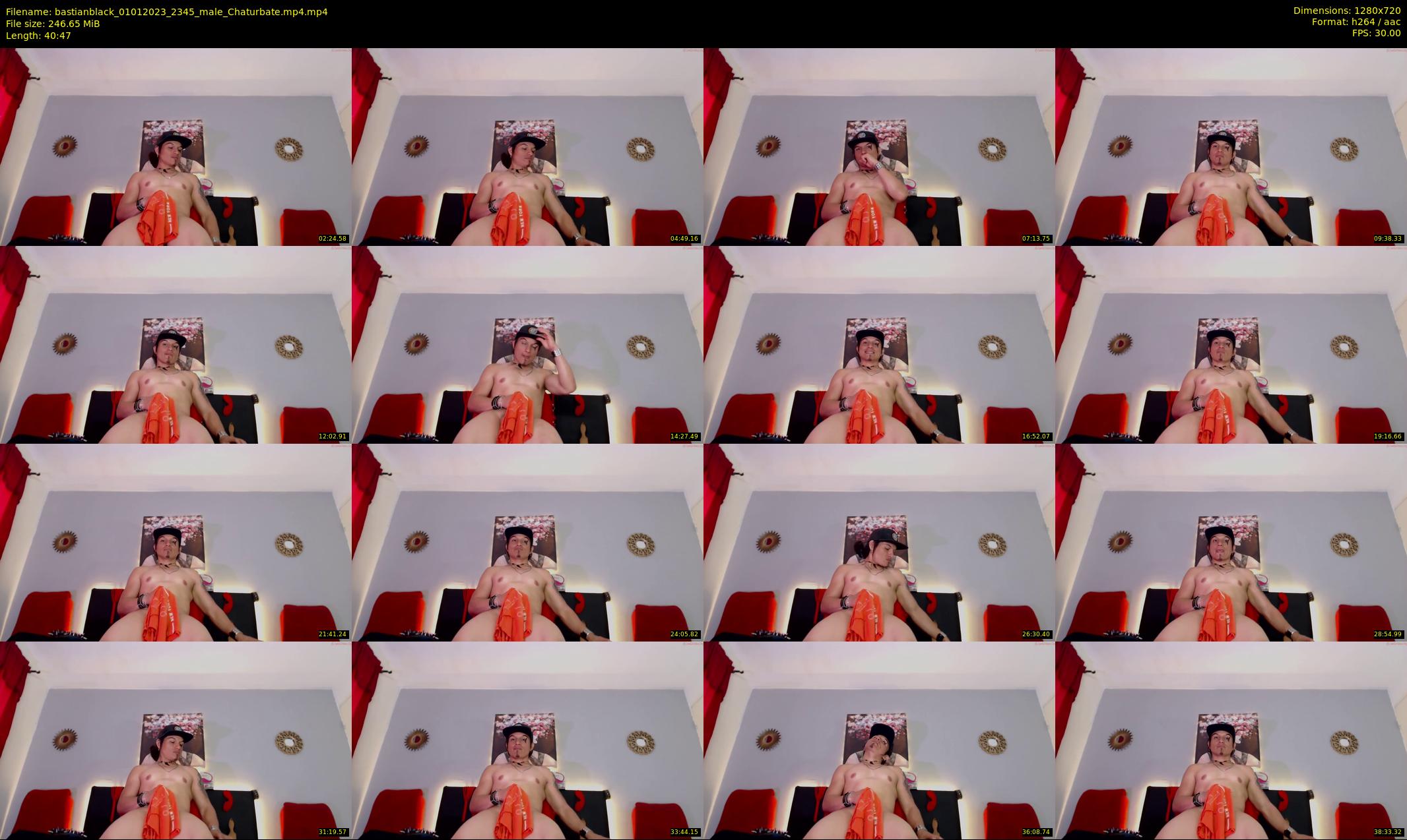 bastianblack — 41 minute Chaturbate male cam show recording, 720p, Jan 1, 2023