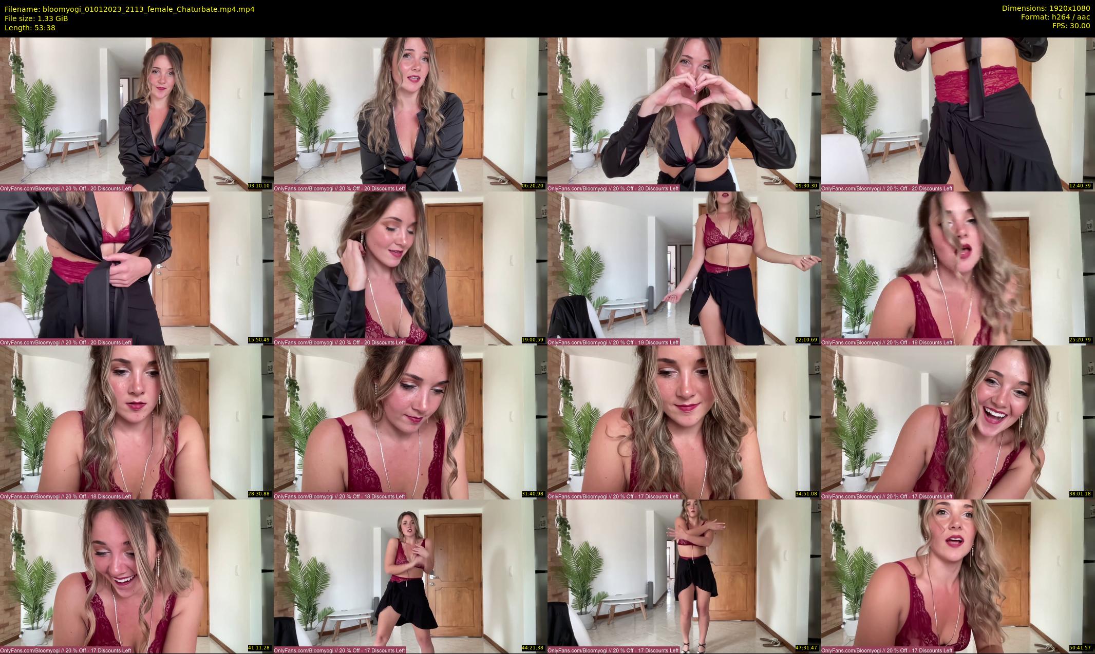 bloomyogi — 54 minute Chaturbate female cam show recording, 1080p, Jan 1, 2023