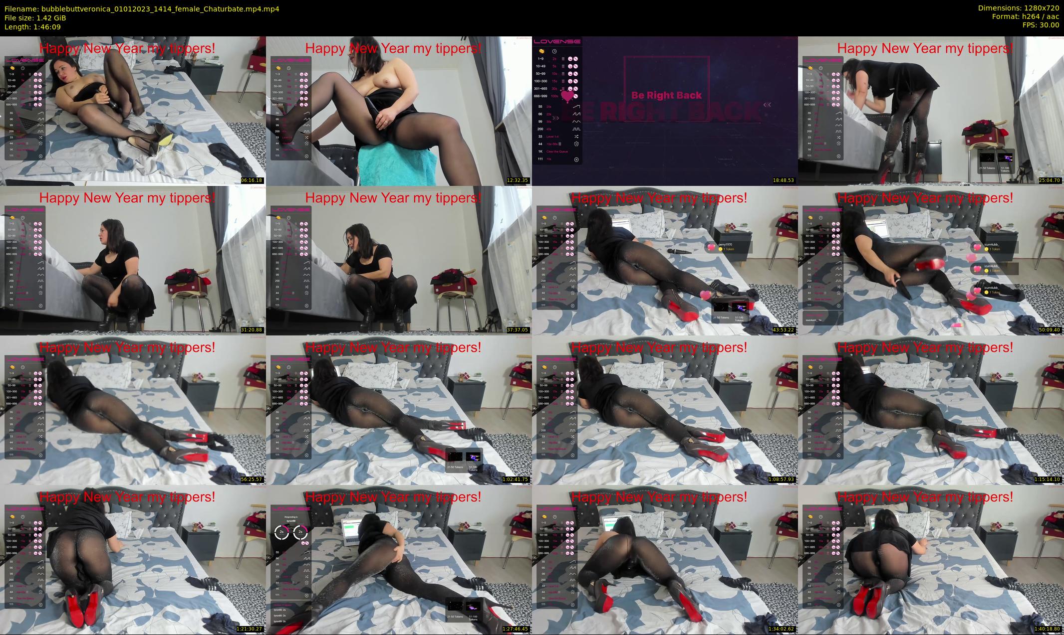 bubblebuttveronica — 107 minute Chaturbate female cam show recording, 720p, Jan 1, 2023
