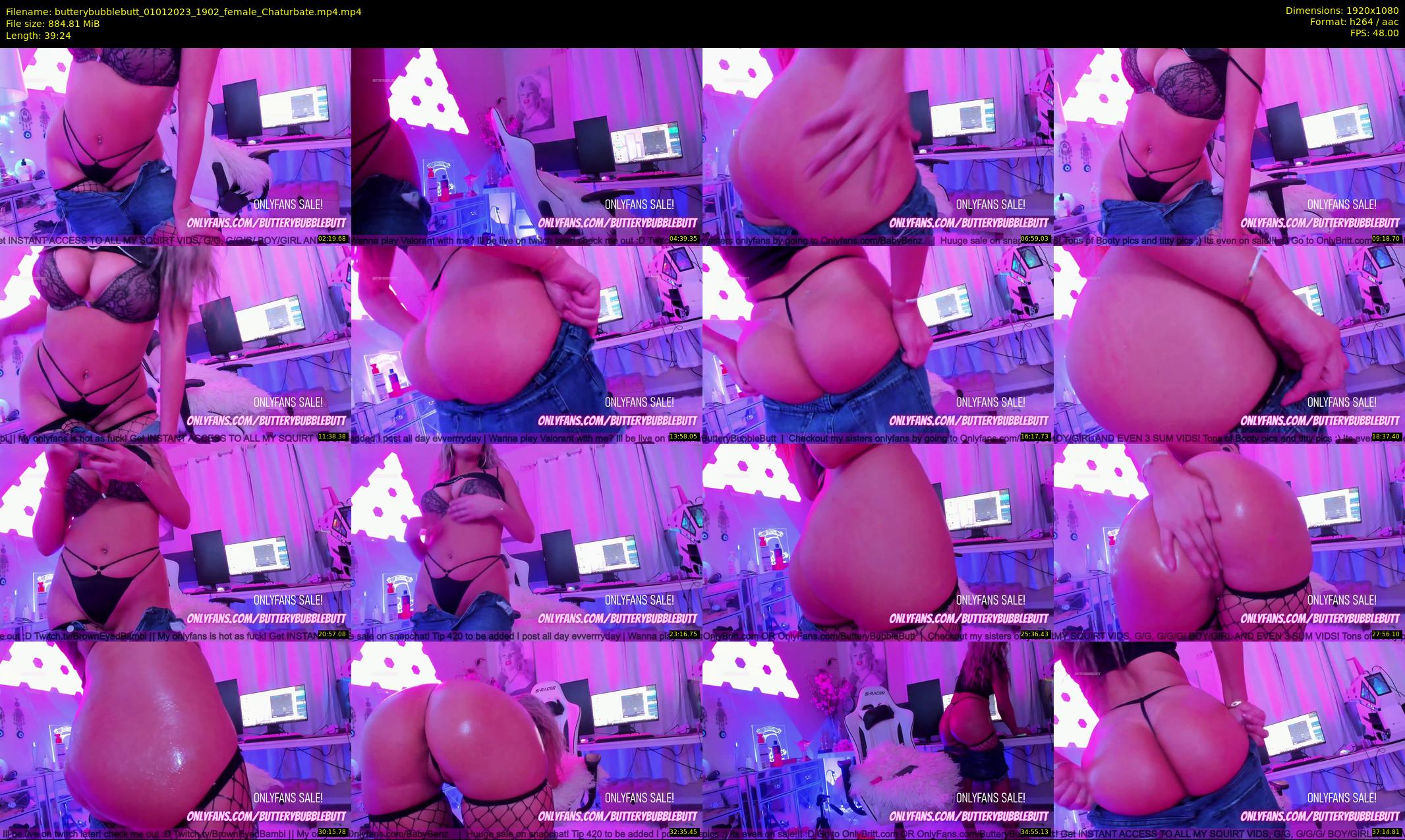 butterybubblebutt — 40 minute Chaturbate couple cam show recording, 1080p, Jan 1, 2023