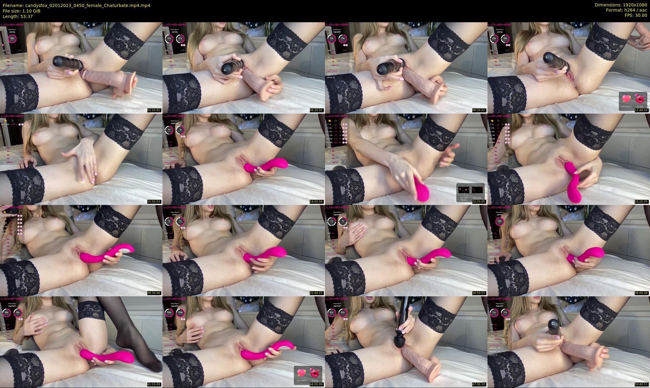 candysfox — 54 minute Chaturbate female cam show recording, 1080p, Jan 2, 2023