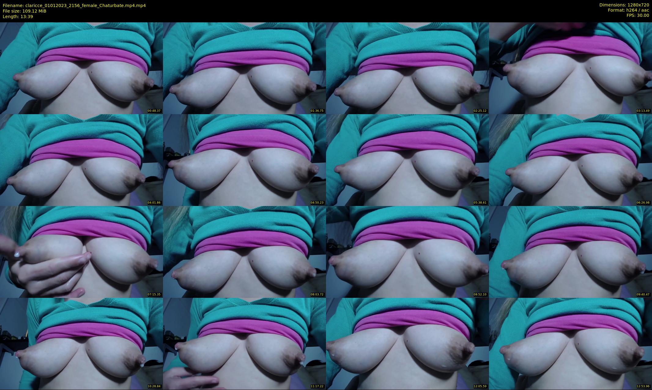 claricce — 14 minute Chaturbate female cam show recording, 720p, Jan 1, 2023
