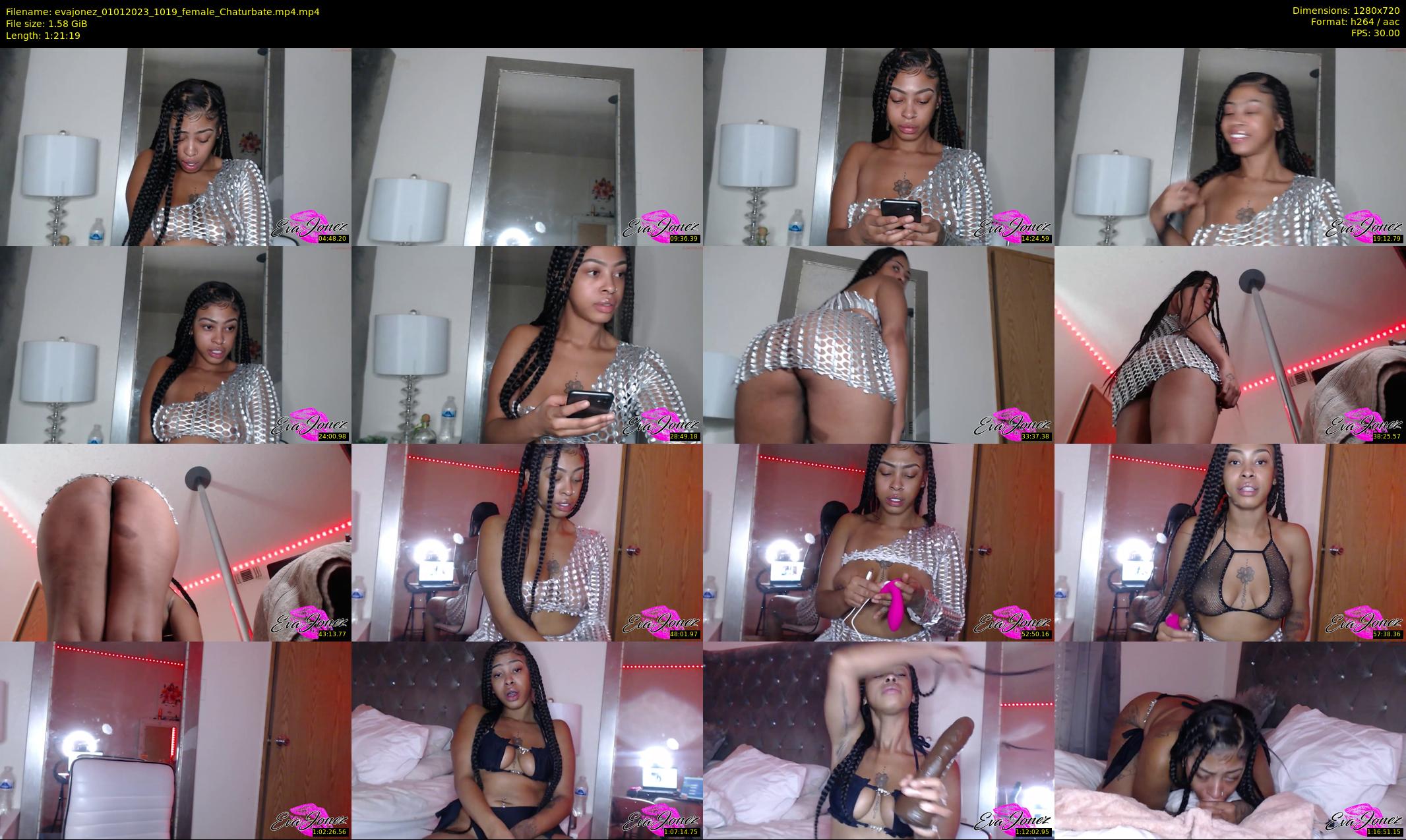 evajonez — 82 minute Chaturbate female cam show recording, 720p, Jan 1, 2023