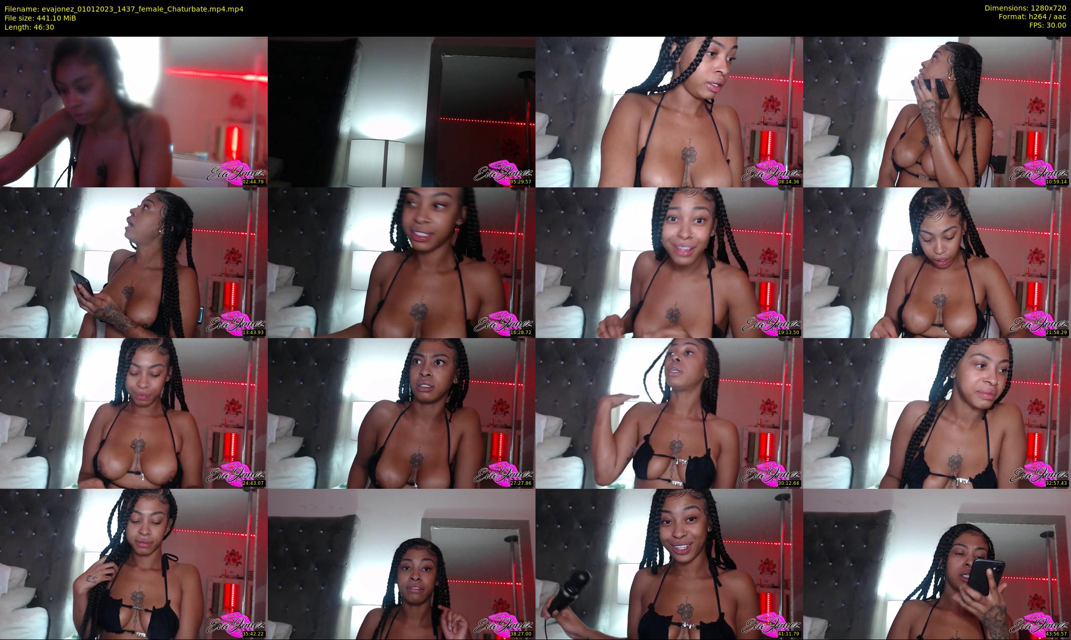 evajonez — 47 minute Chaturbate female cam show recording, 720p, Jan 1, 2023