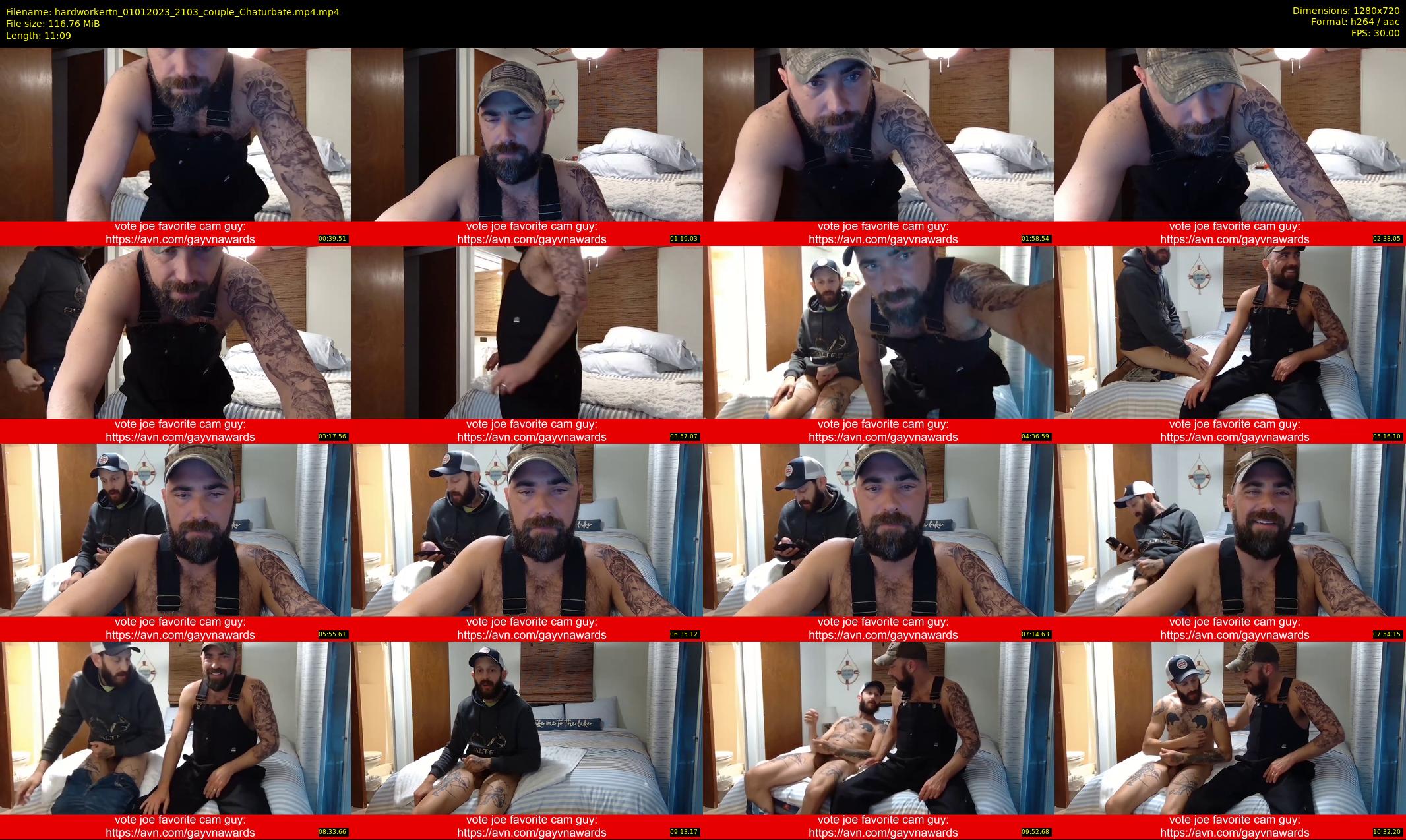 hardworkertn — 12 minute Chaturbate male cam show recording, 720p, Jan 1, 2023