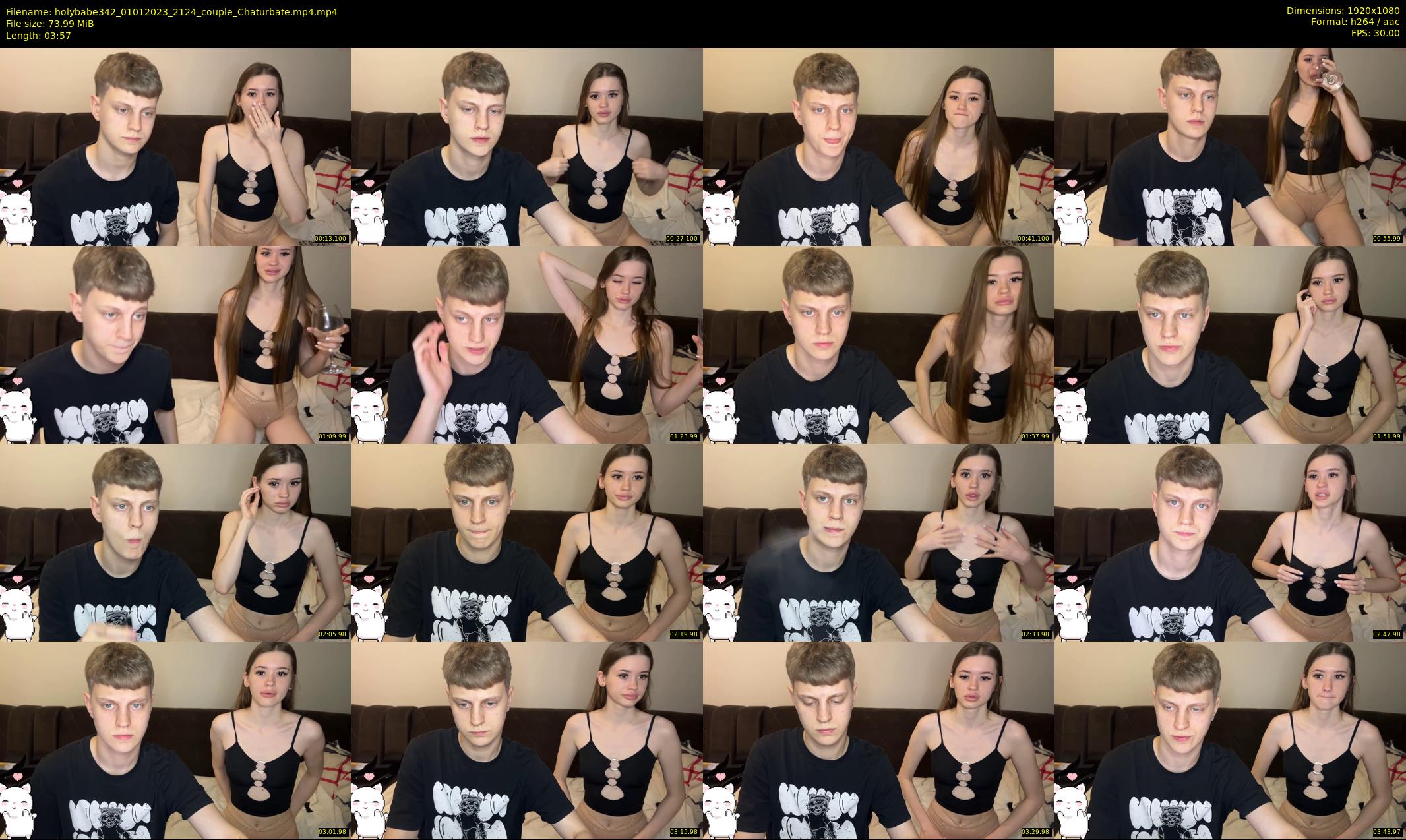 holybabe342 — 4 minute Chaturbate couple cam show recording, 1080p, Jan 1, 2023