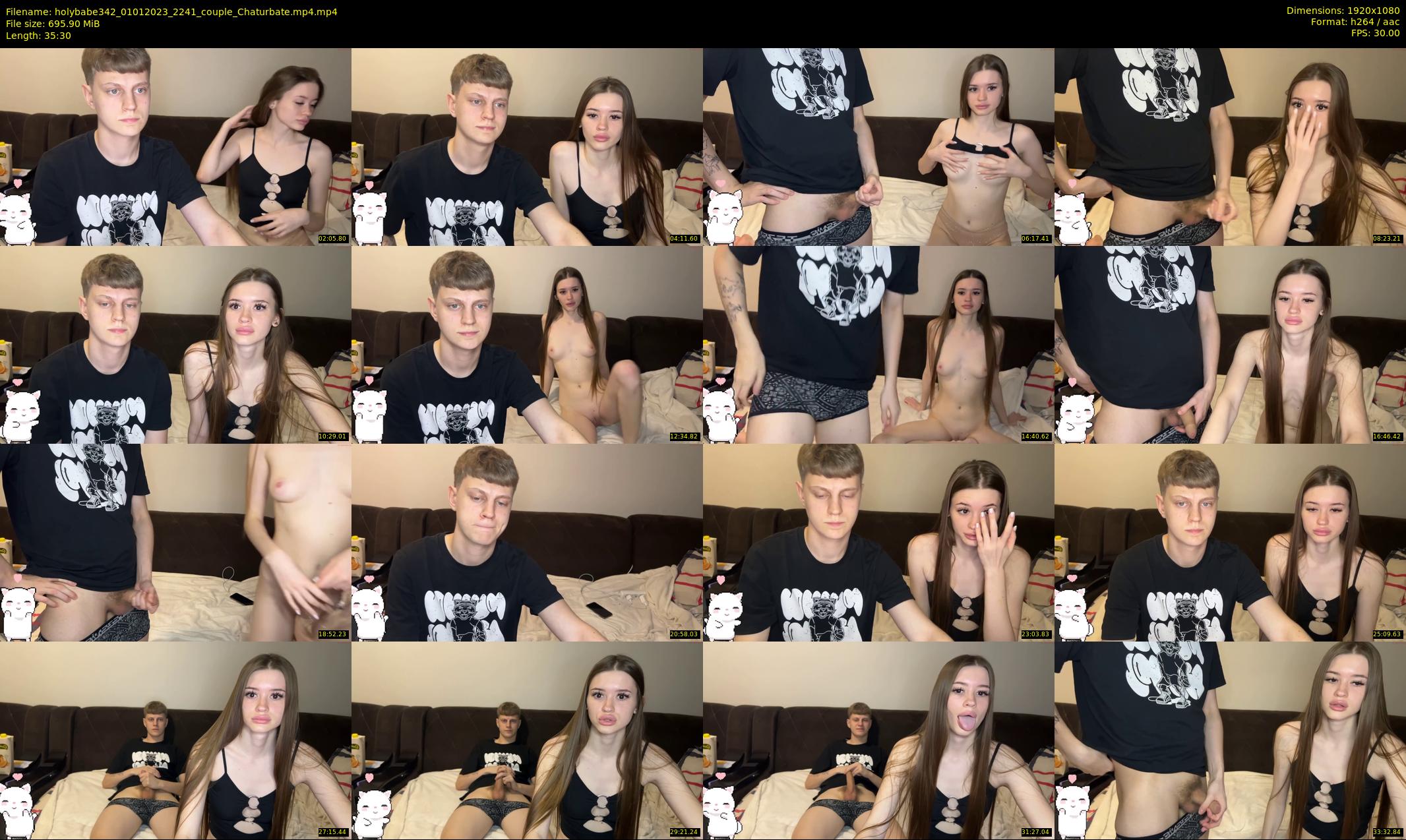 holybabe342 — 36 minute Chaturbate couple cam show recording, 1080p, Jan 1, 2023