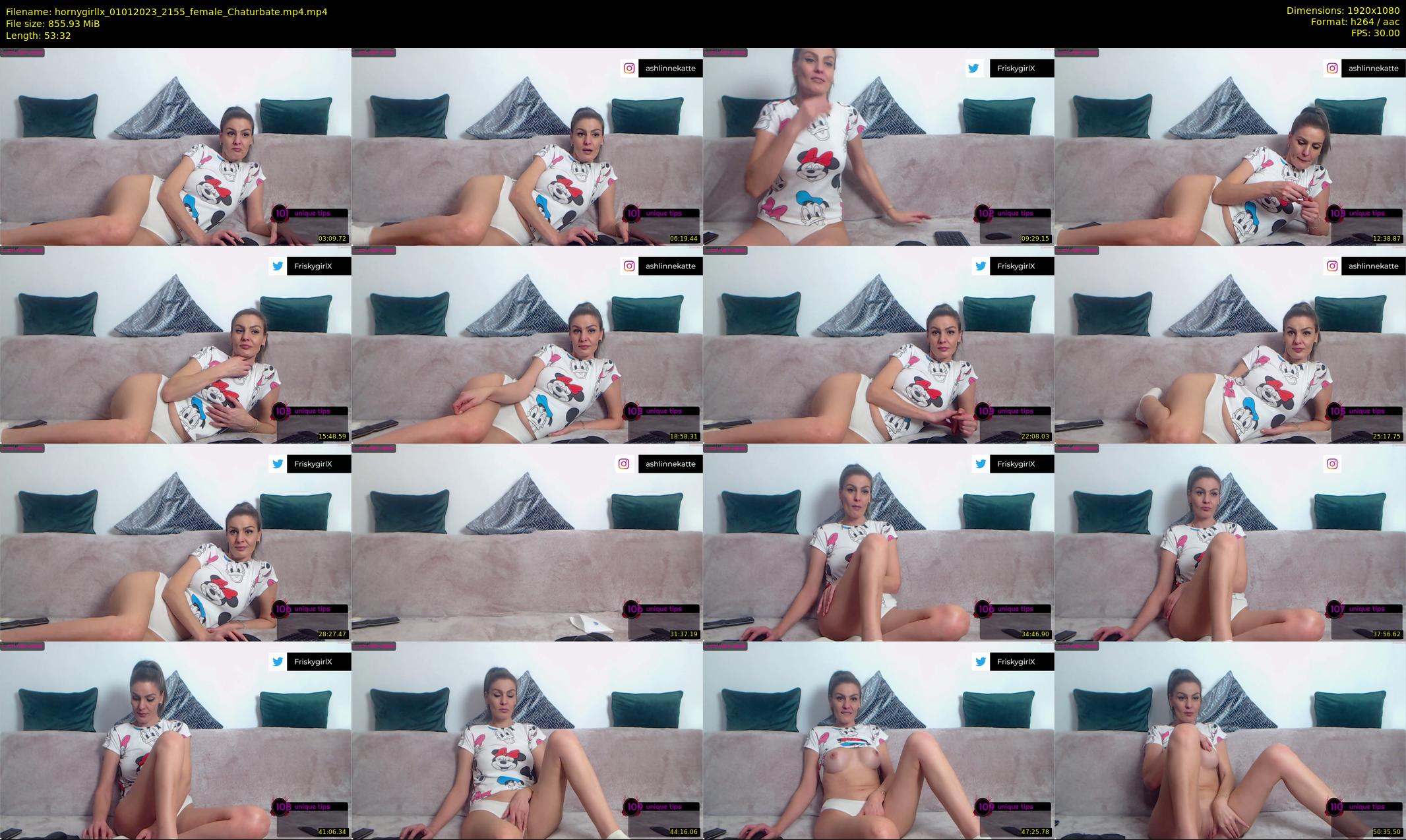 hornygirllx — 54 minute Chaturbate female cam show recording, 1080p, Jan 1, 2023
