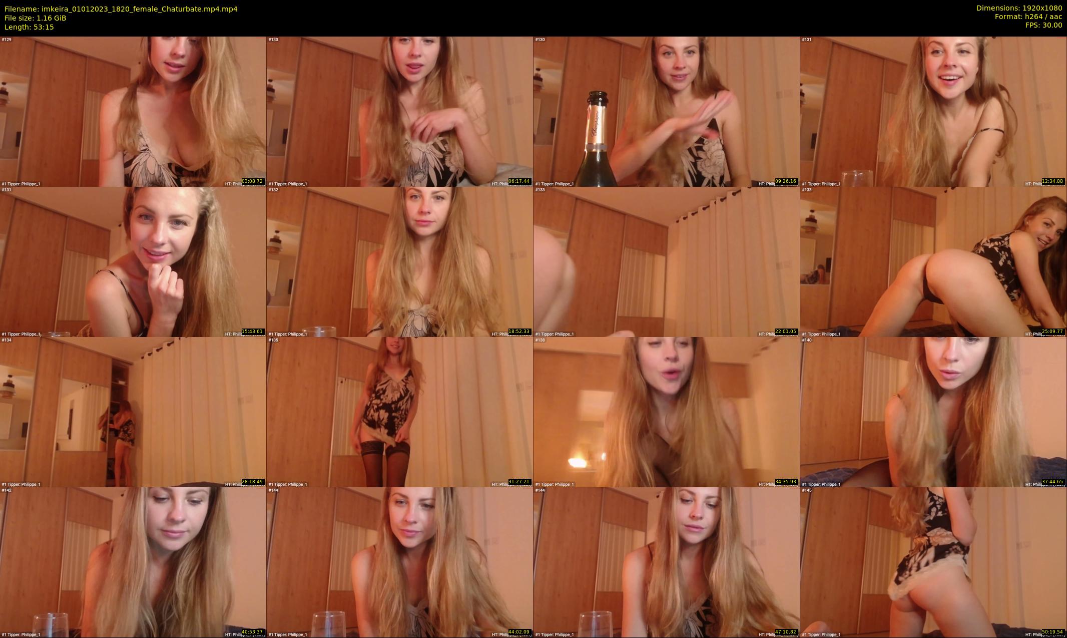 imkeira — 54 minute Chaturbate female cam show recording, 1080p, Jan 1, 2023