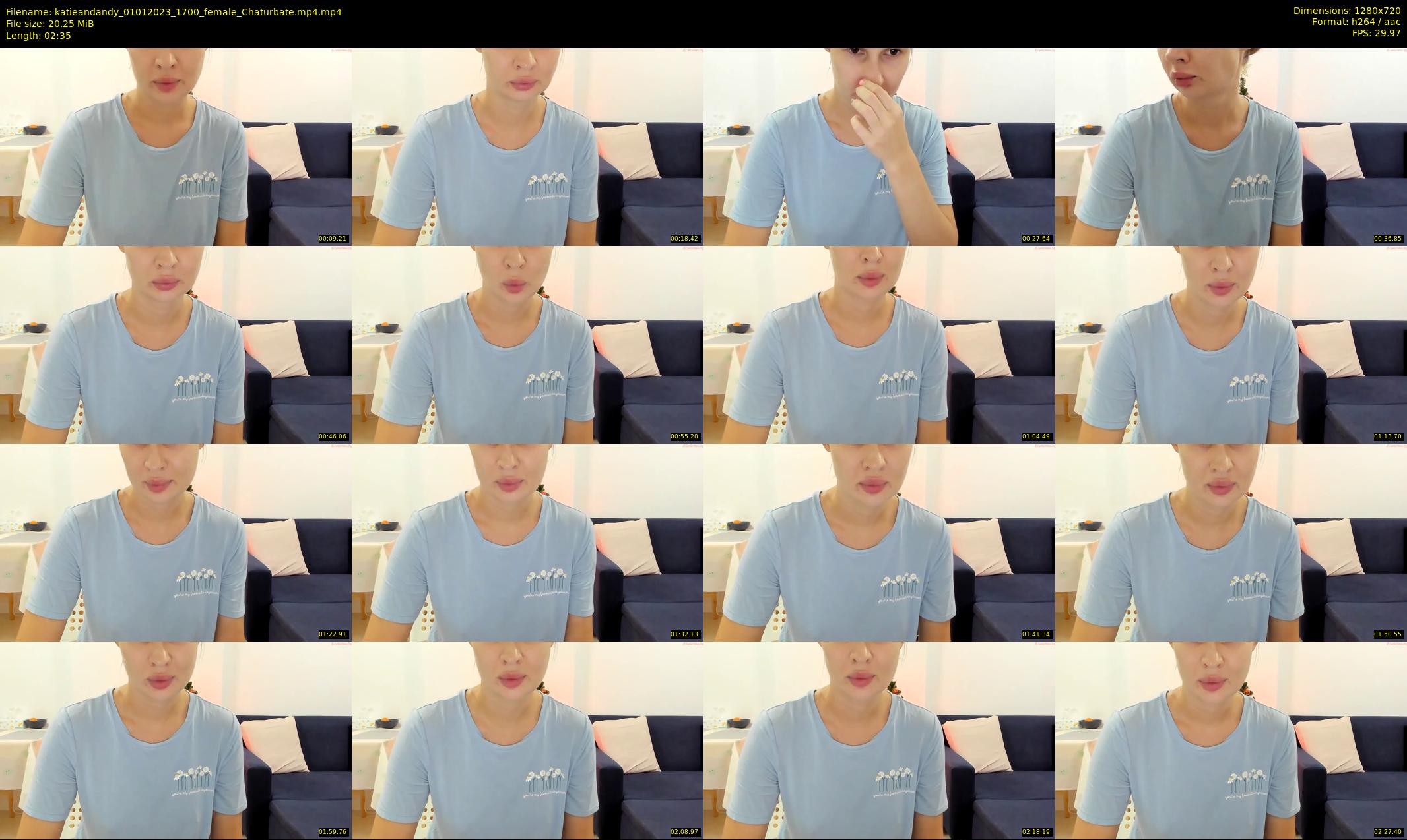 katieandandy — 3 minute Chaturbate female cam show recording, 720p, Jan 1, 2023