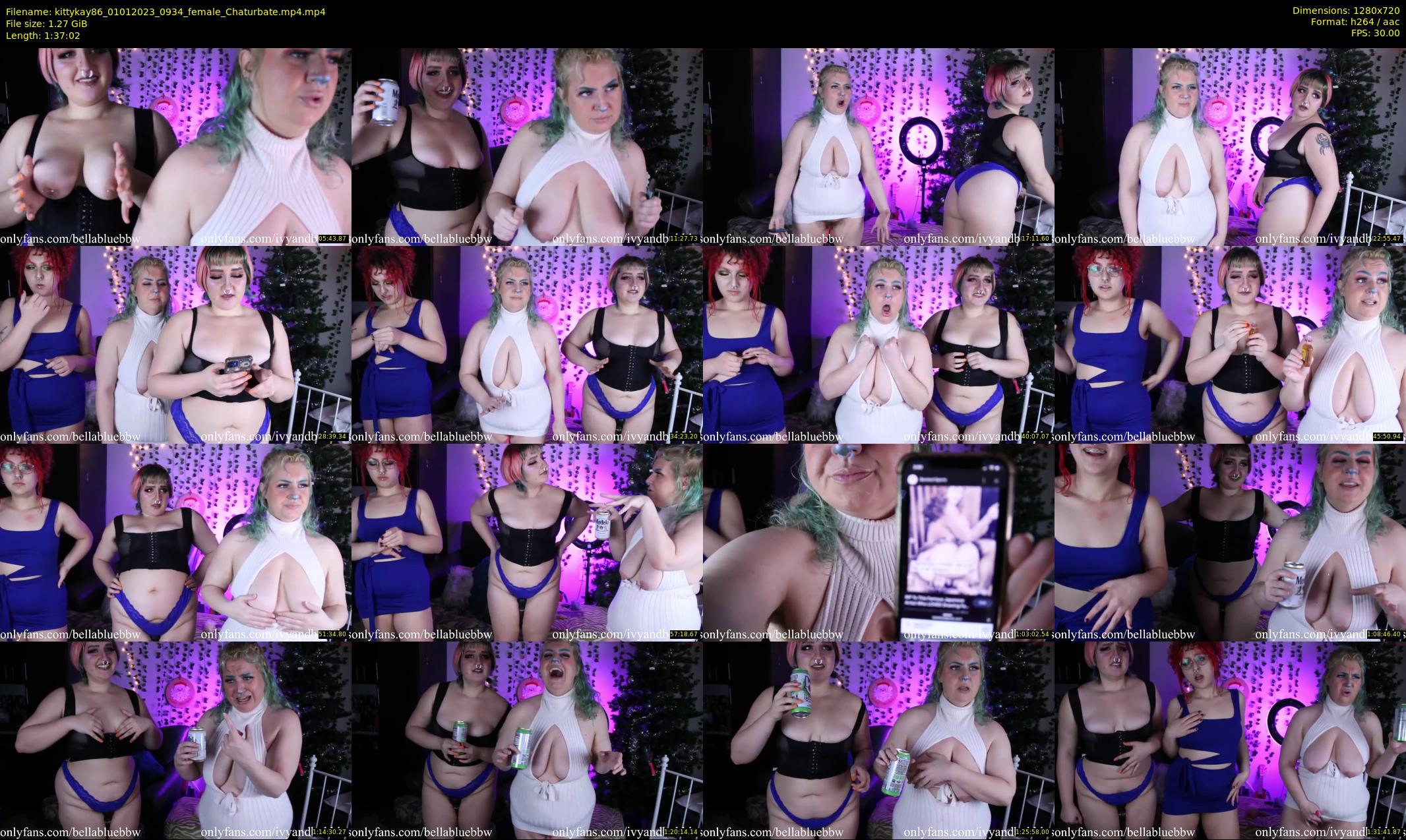 kittykay86 — 98 minute Chaturbate female cam show recording, 720p, Jan 1, 2023