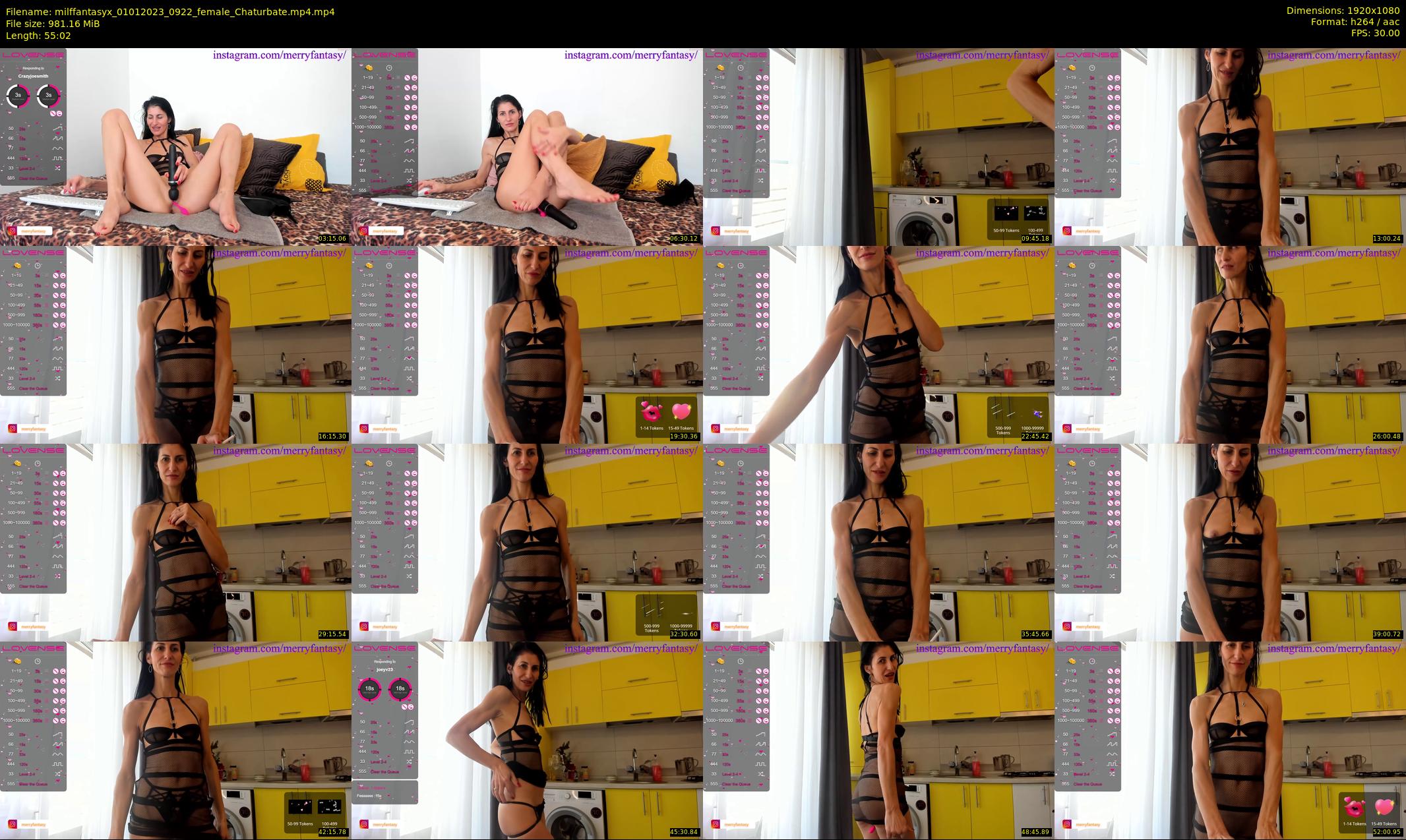 milffantasyx — 56 minute Chaturbate female cam show recording, 1080p, Jan 1, 2023
