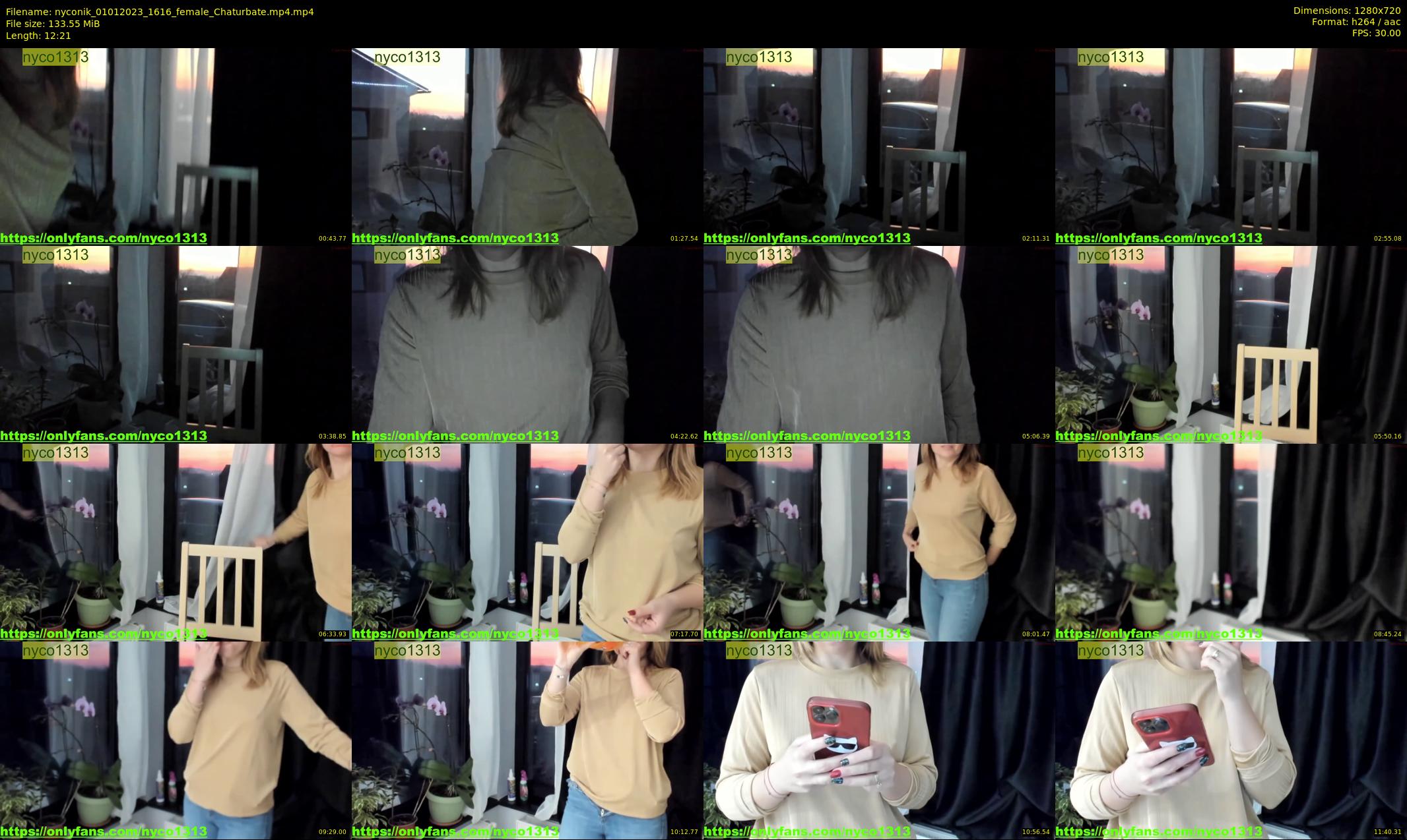 nyconik — 13 minute Chaturbate female cam show recording, 720p, Jan 1, 2023