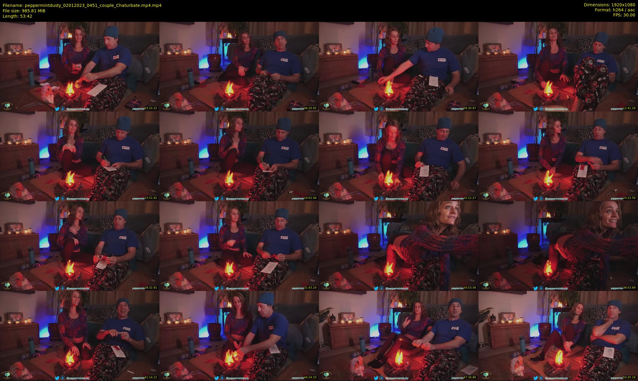 peppermintdusty — 54 minute Chaturbate couple cam show recording, 1080p, Jan 2, 2023