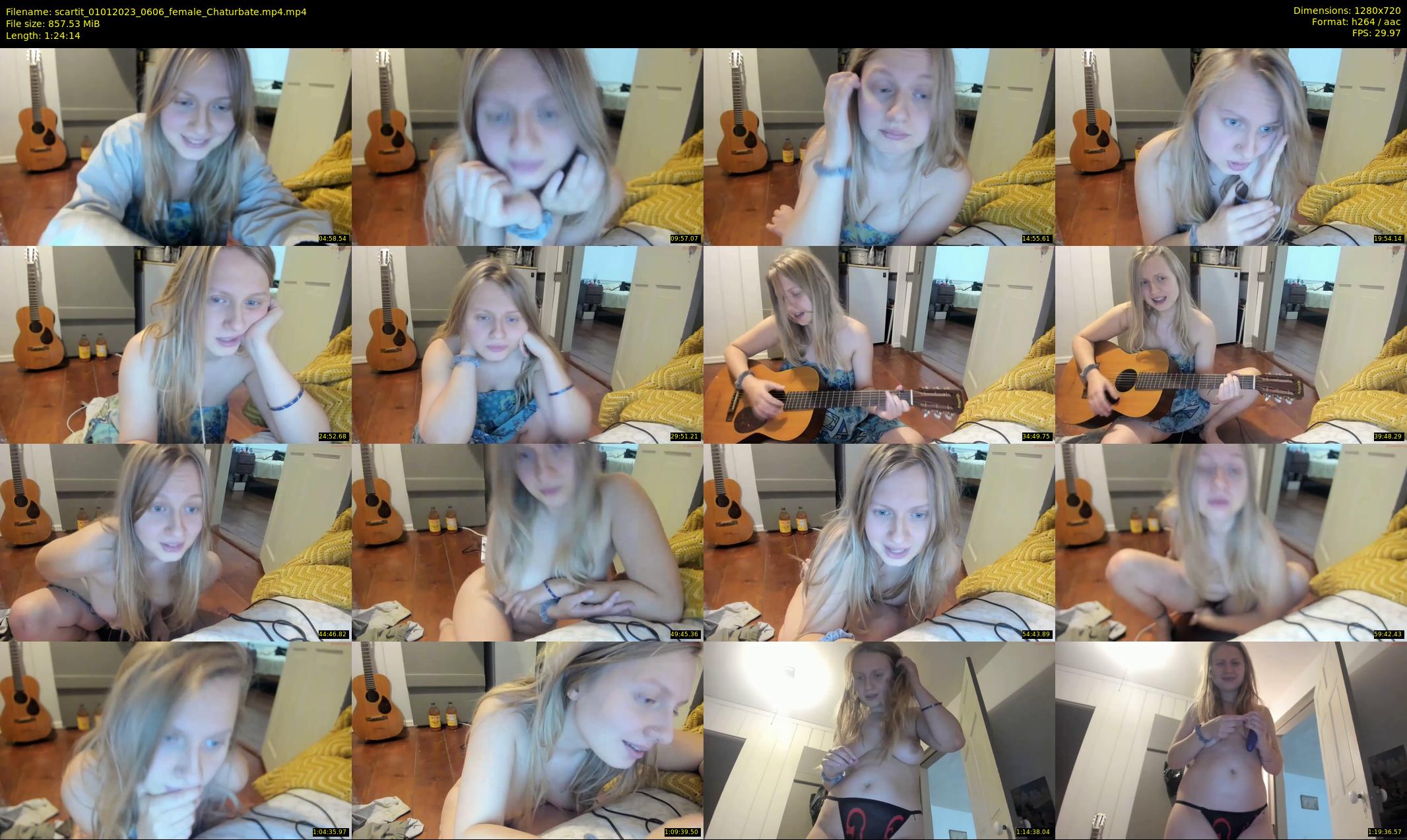 scartit — 85 minute Chaturbate female cam show recording, 720p, Jan 1, 2023