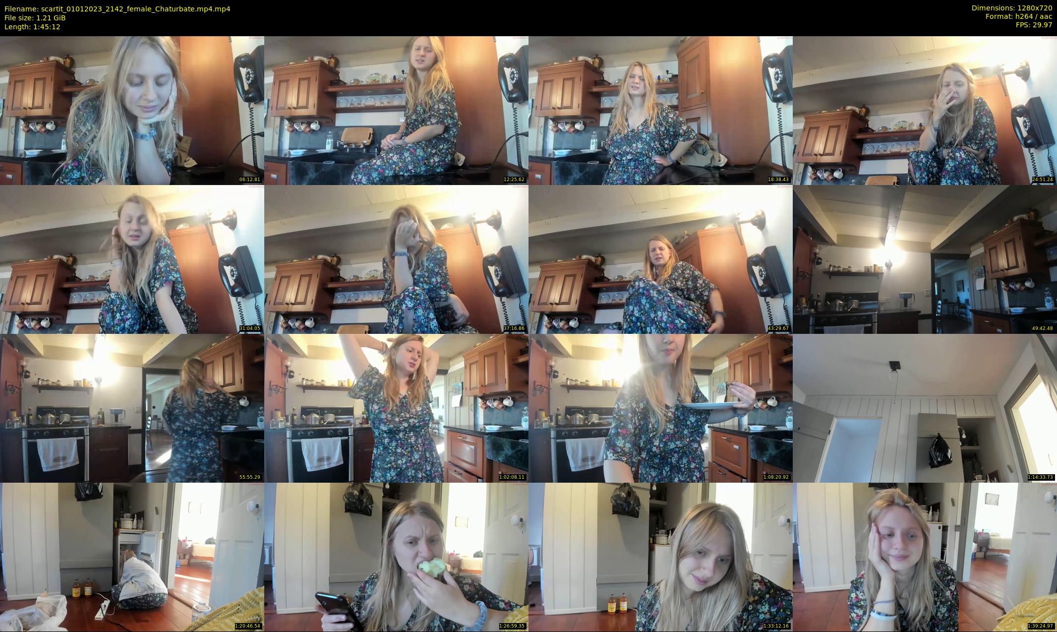 scartit — 106 minute Chaturbate female cam show recording, 720p, Jan 1, 2023