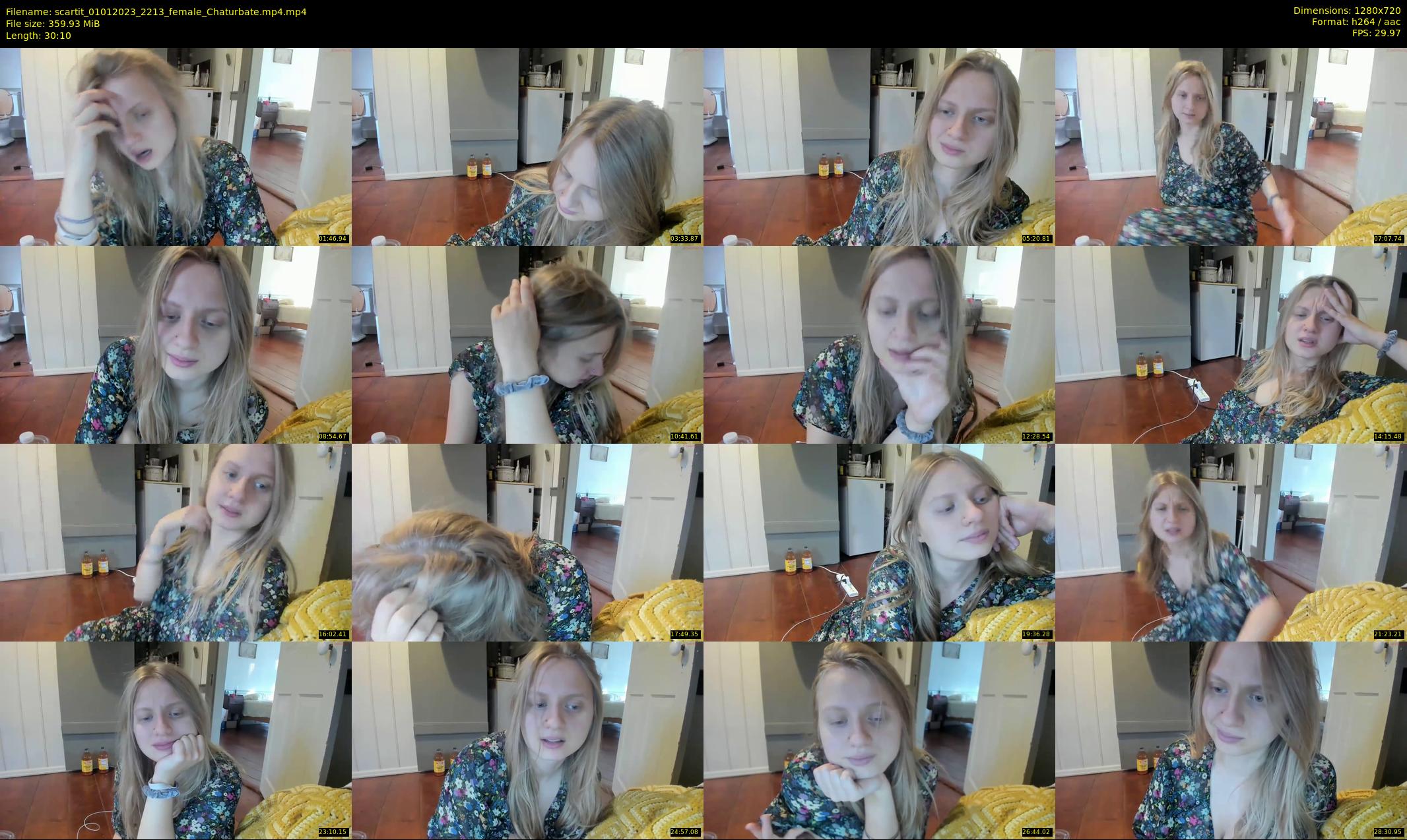 scartit — 31 minute Chaturbate female cam show recording, 720p, Jan 1, 2023
