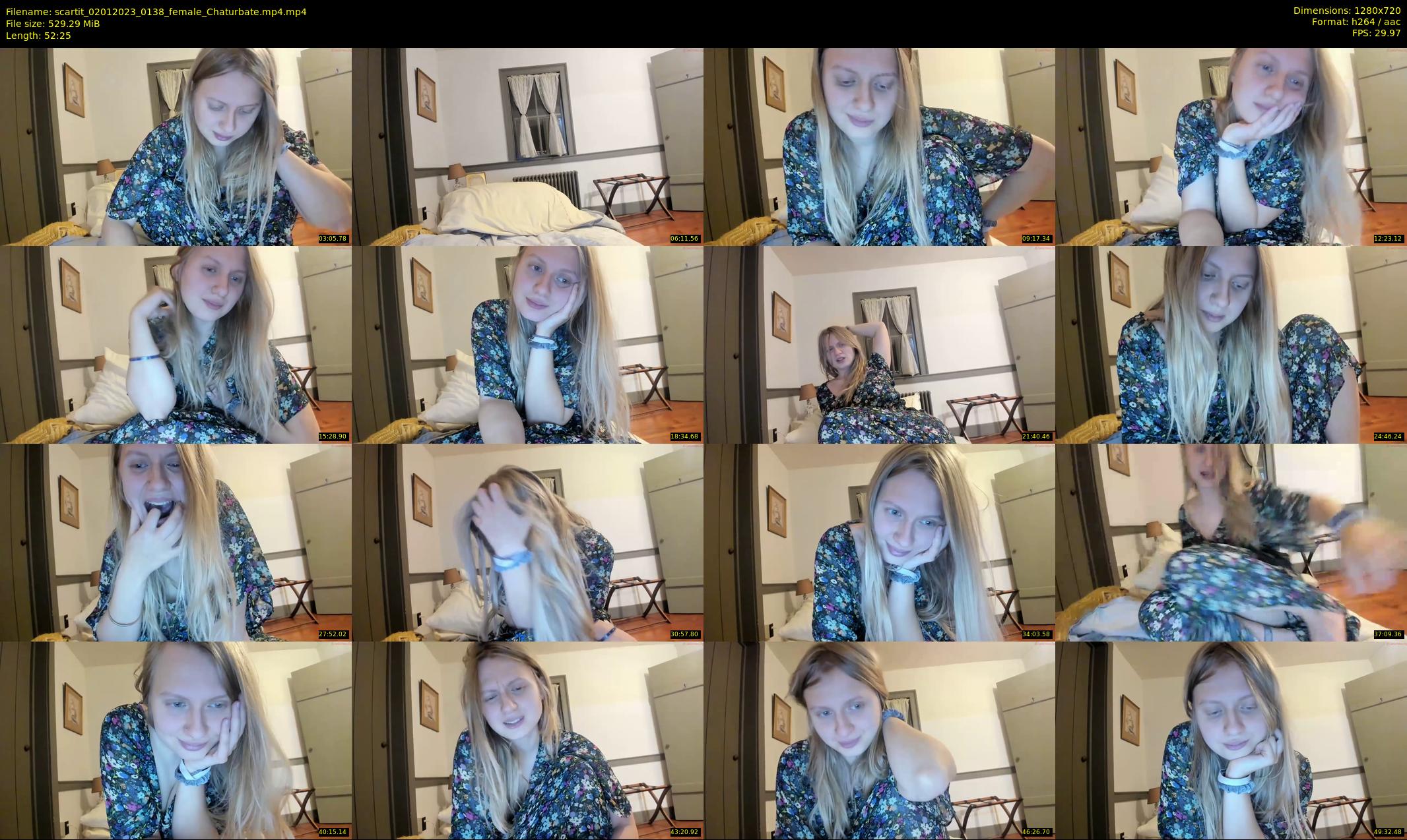 scartit — 53 minute Chaturbate female cam show recording, 720p, Jan 2, 2023