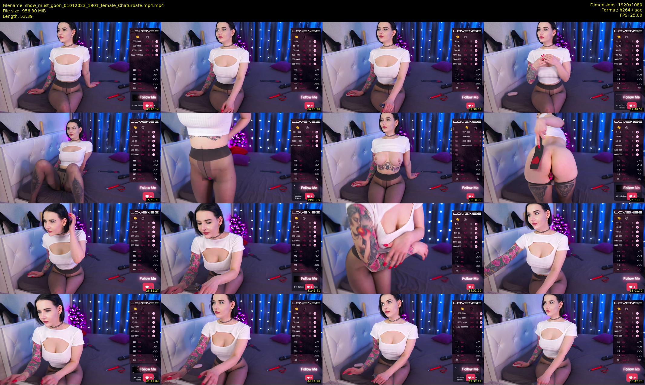 show_must_goon — 54 minute Chaturbate female cam show recording, 1080p, Jan 1, 2023