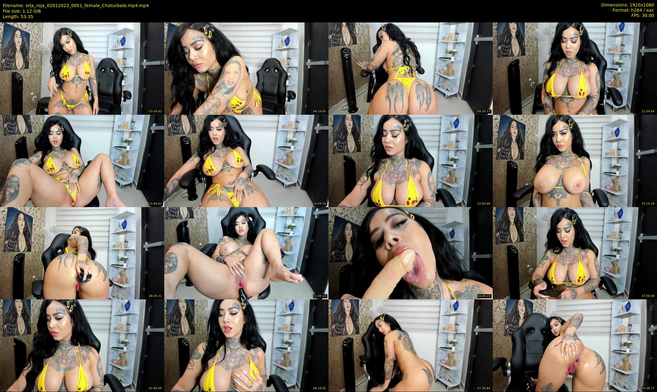 srta_roja — 54 minute Chaturbate female cam show recording, 1080p, Jan 2, 2023