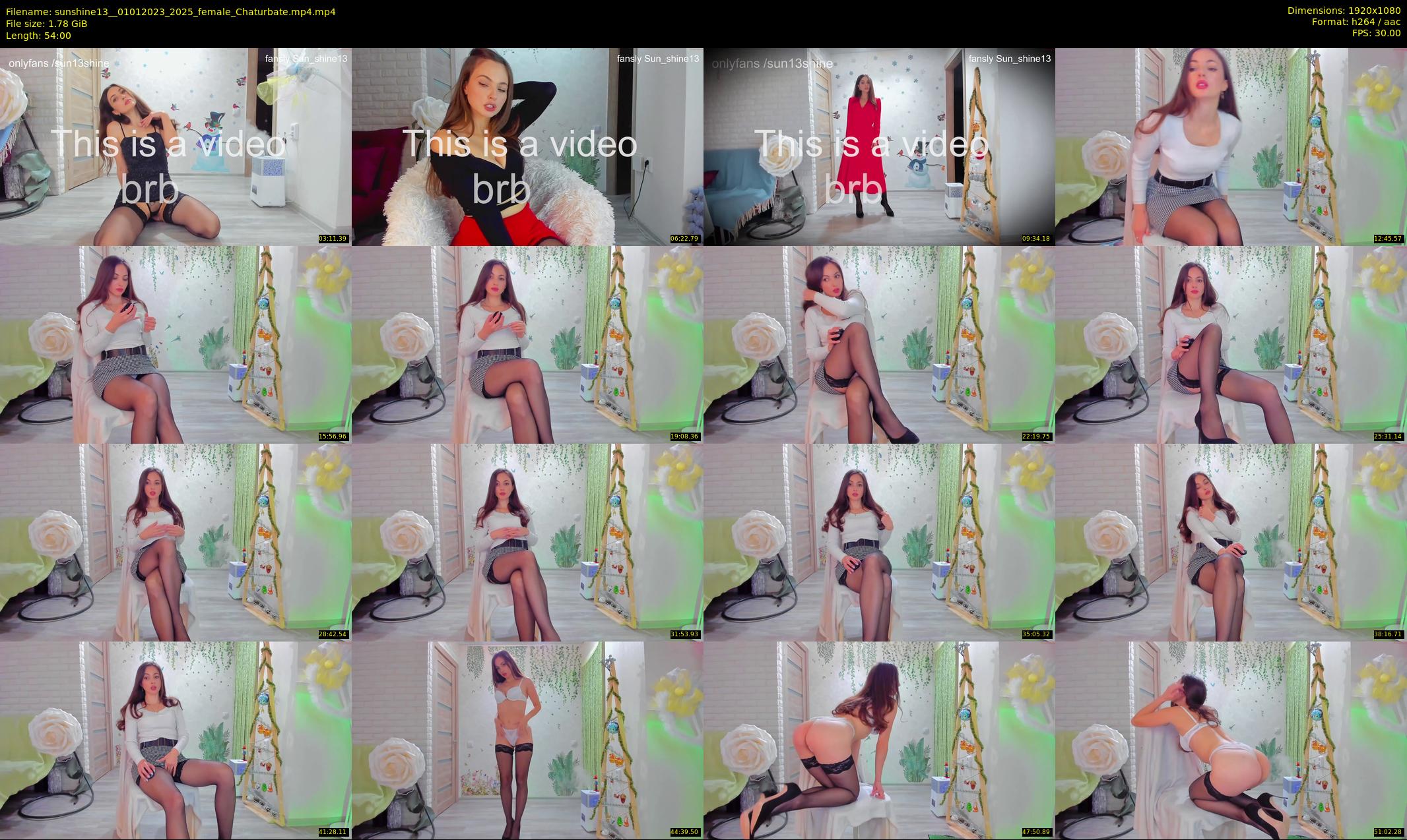 sunshine13_ — 54 minute Chaturbate female cam show recording, 1080p, Jan 1, 2023