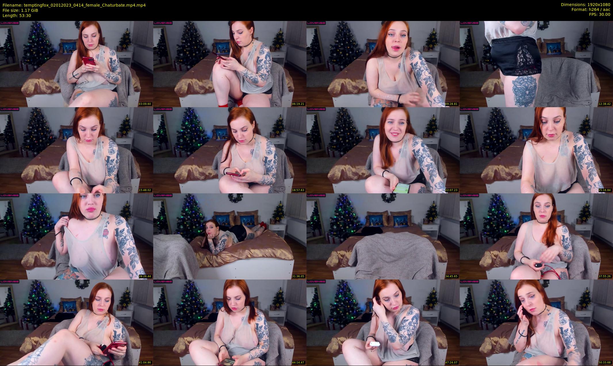 temptingfox — 54 minute Chaturbate female cam show recording, 1080p, Jan 2, 2023