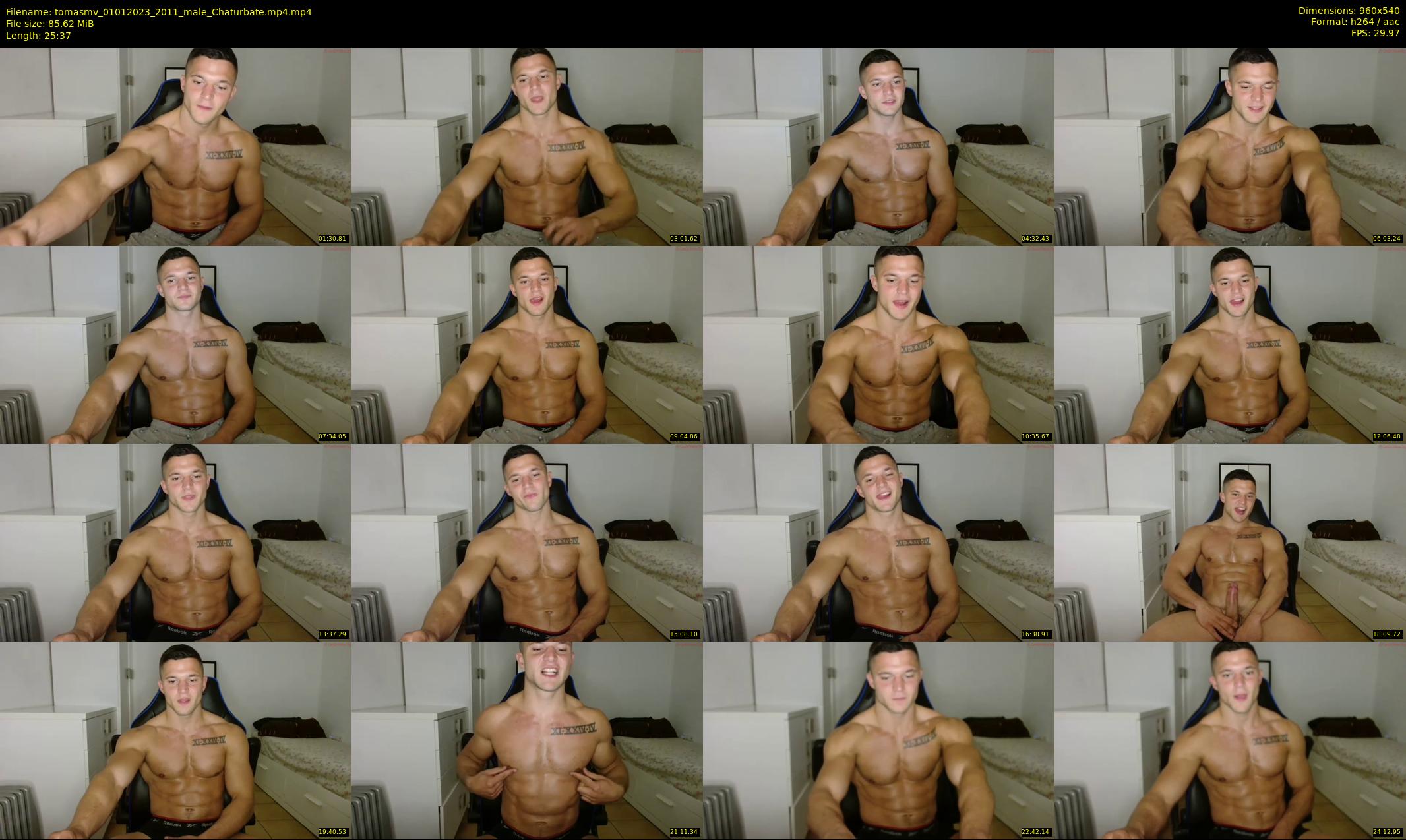 tomasmv — 26 minute Chaturbate male cam show recording, 480p, Jan 1, 2023