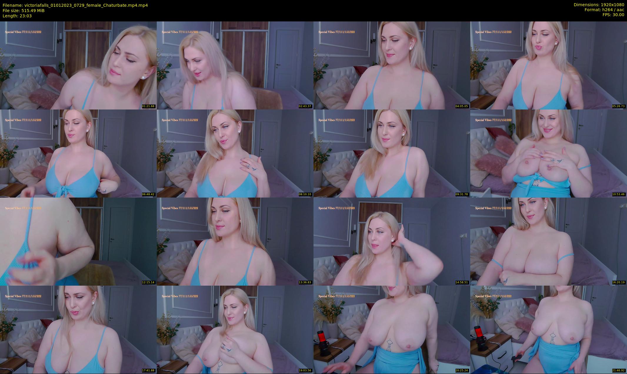 victoriafalls — 24 minute Chaturbate female cam show recording, 1080p, Jan 1, 2023