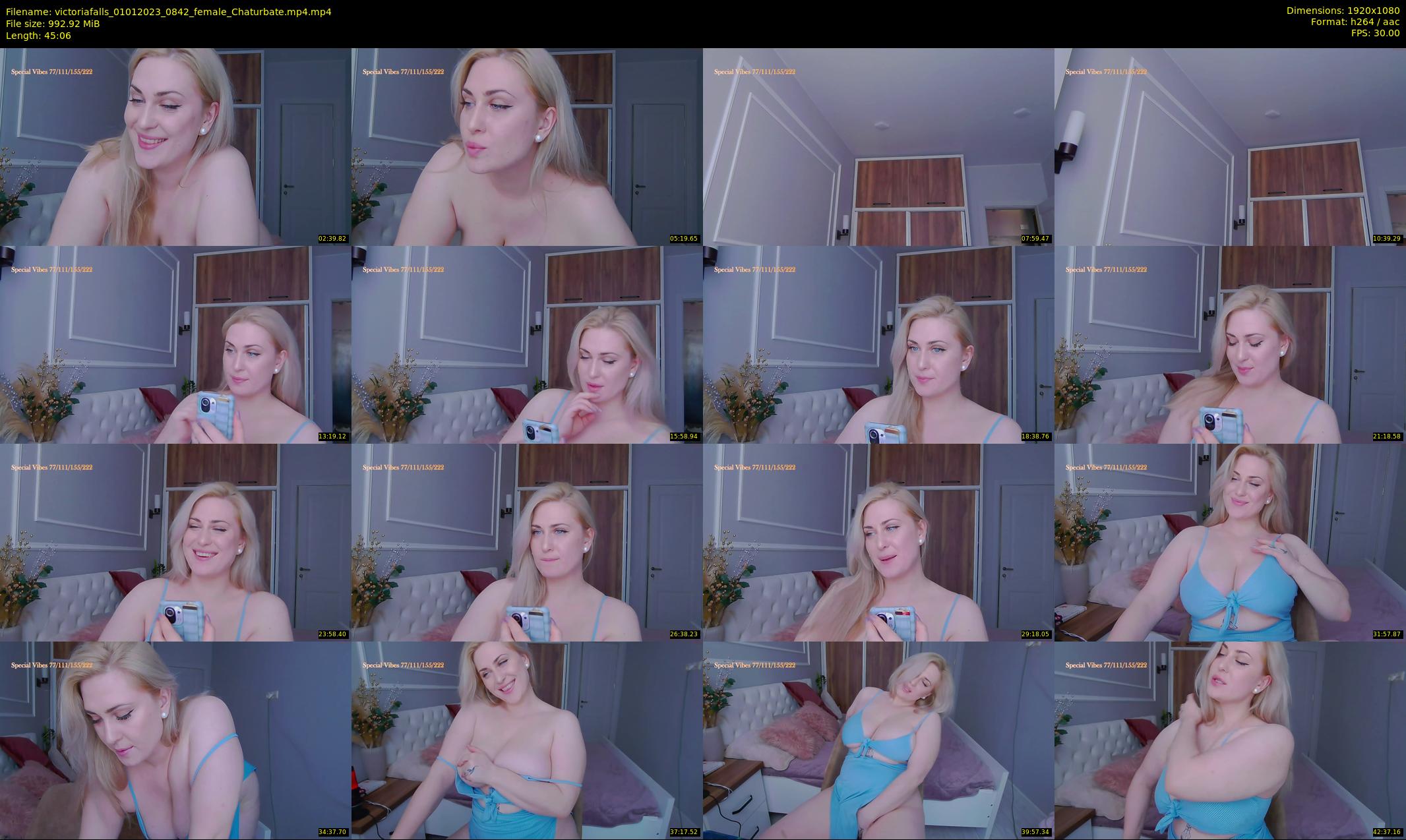 victoriafalls — 46 minute Chaturbate female cam show recording, 1080p, Jan 1, 2023
