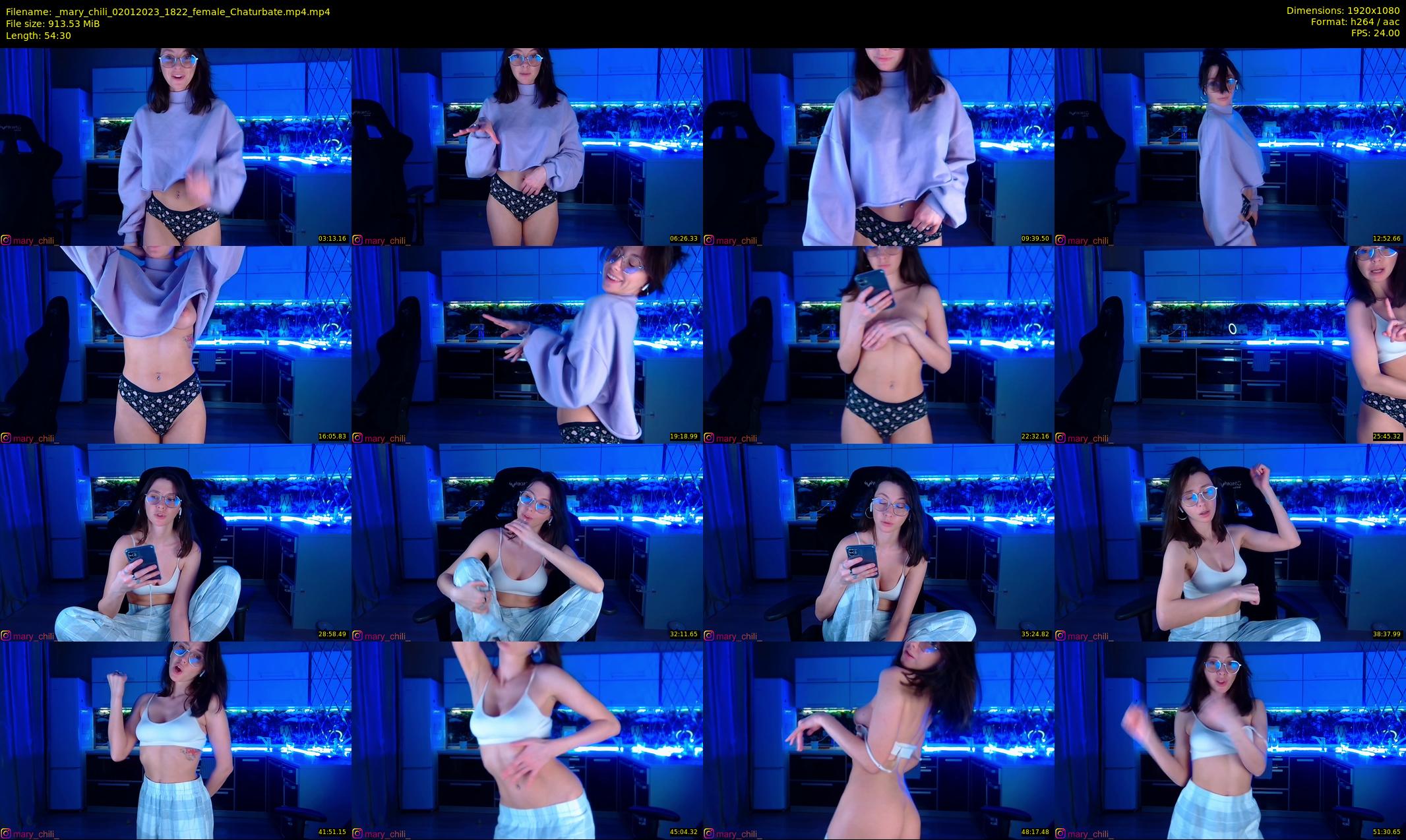 _mary_chili — 55 minute Chaturbate female cam show recording, 1080p, Jan 2, 2023