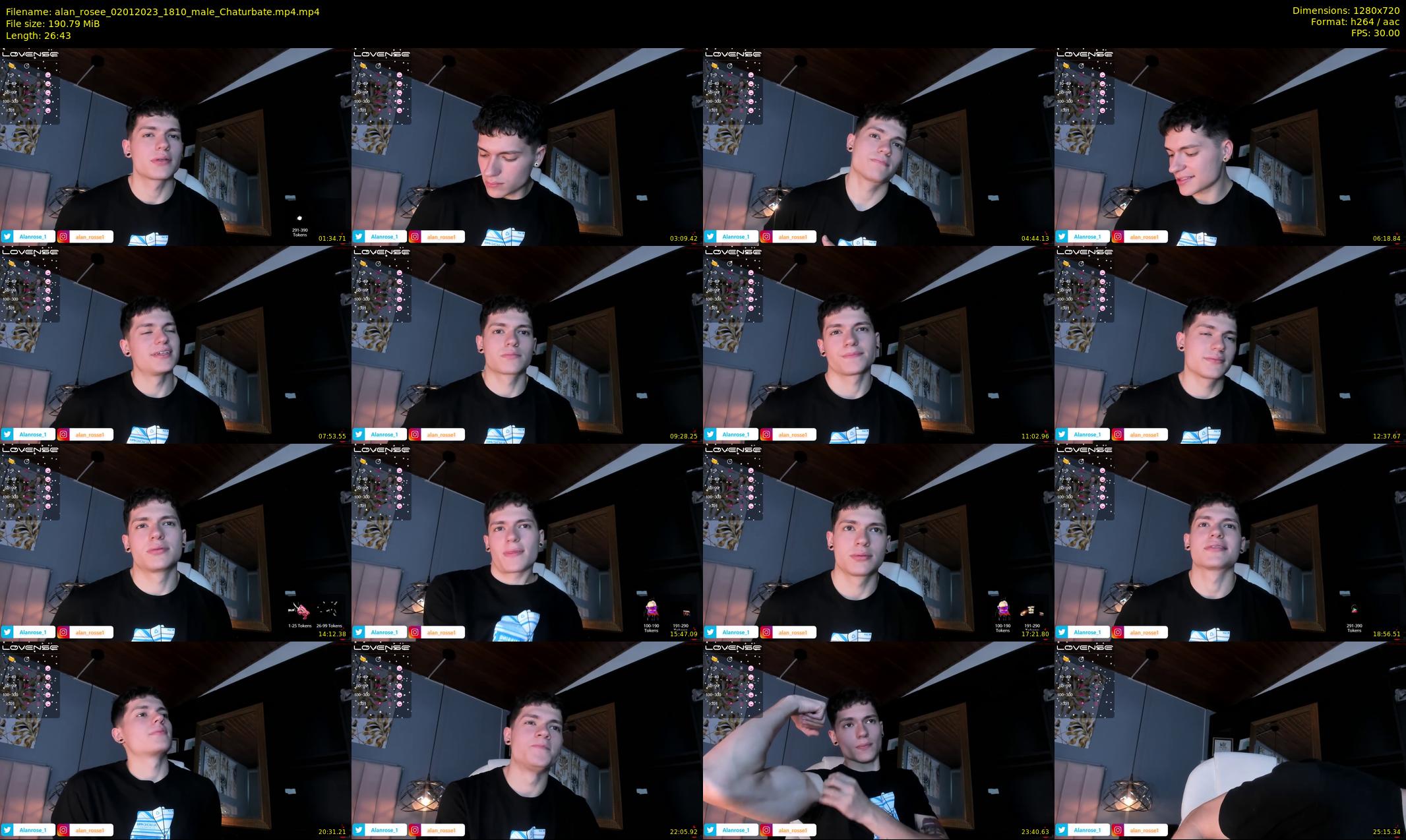 alan_rosee — 27 minute Chaturbate male cam show recording, 720p, Jan 2, 2023
