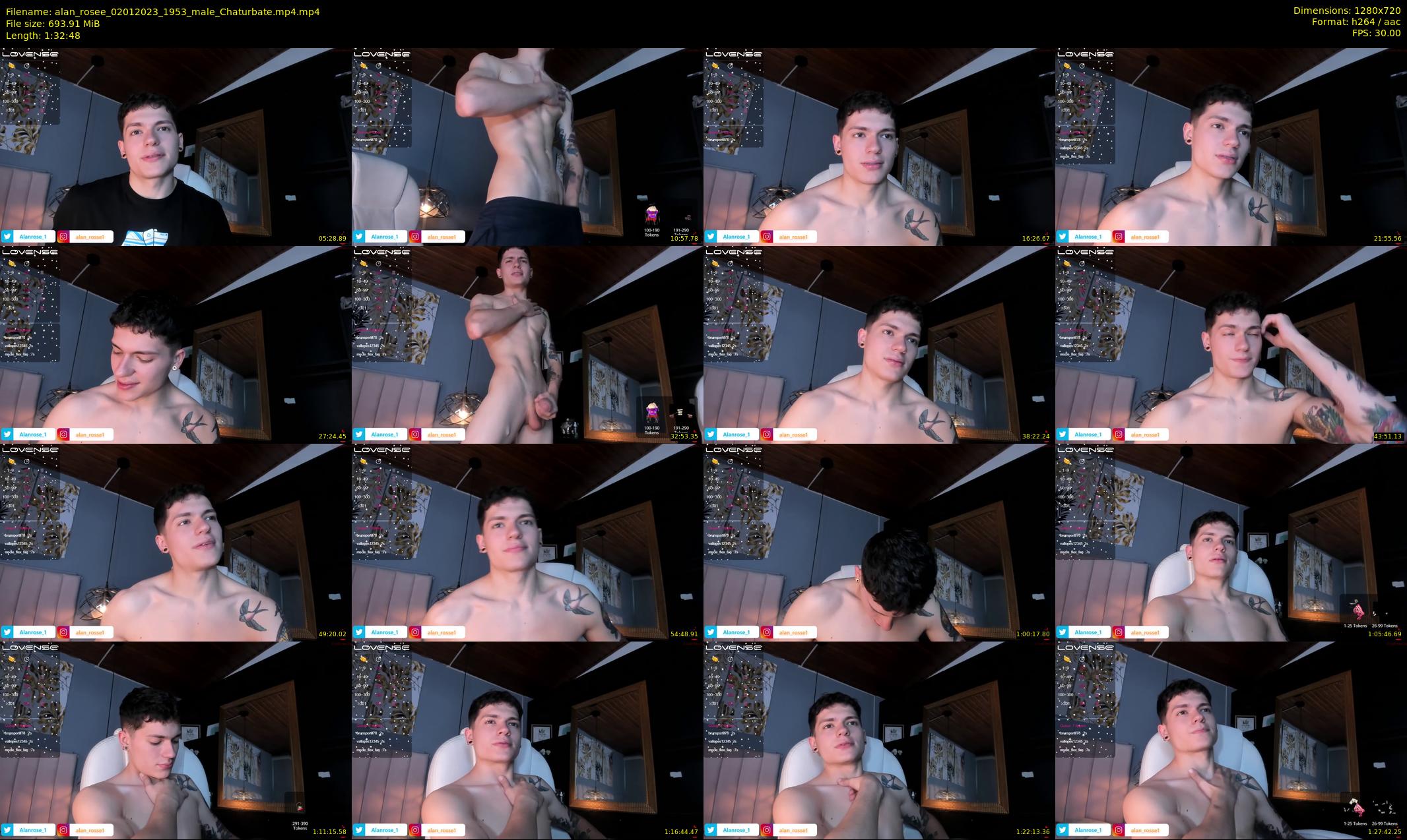 alan_rosee — 93 minute Chaturbate male cam show recording, 720p, Jan 2, 2023