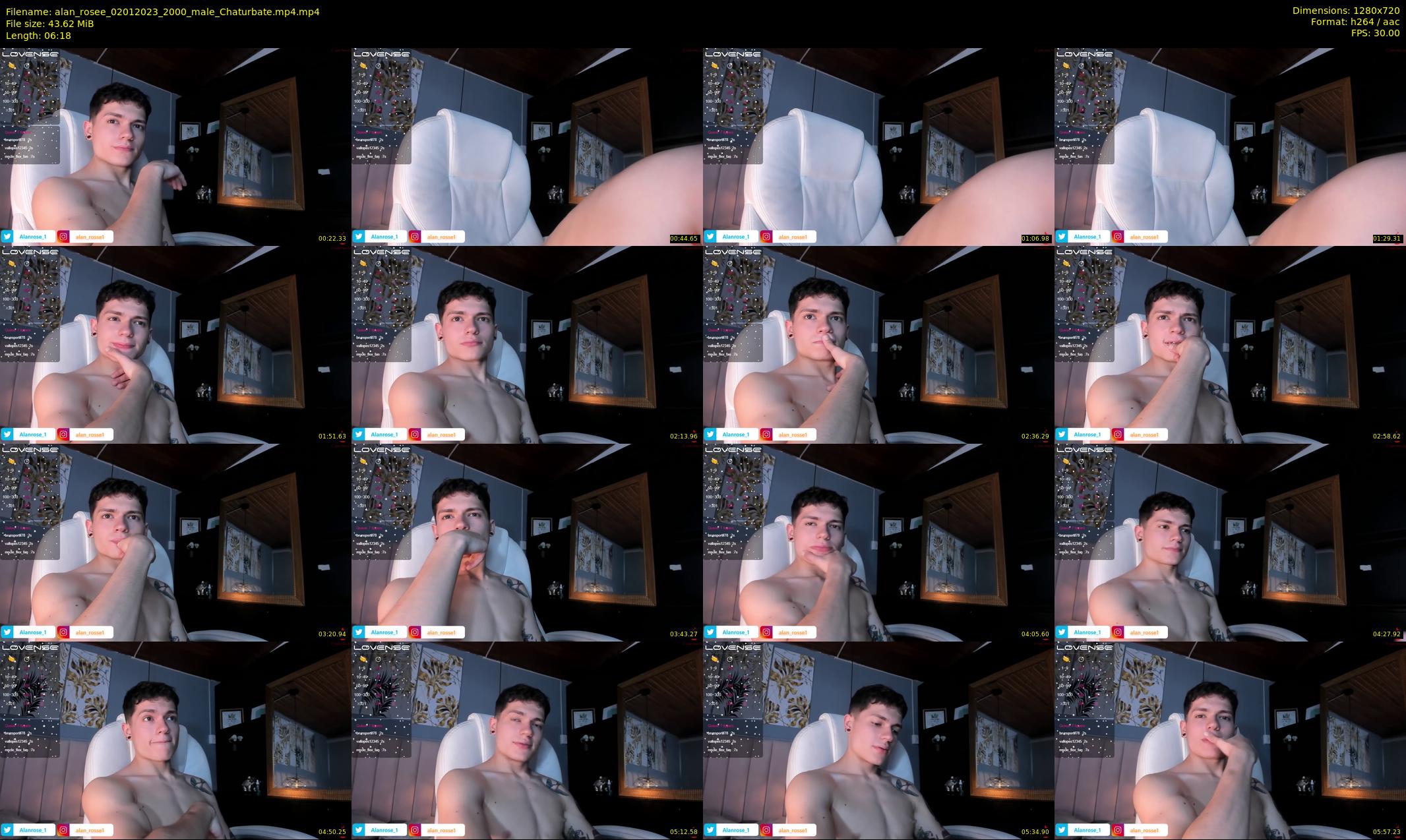 alan_rosee — 7 minute Chaturbate male cam show recording, 720p, Jan 2, 2023