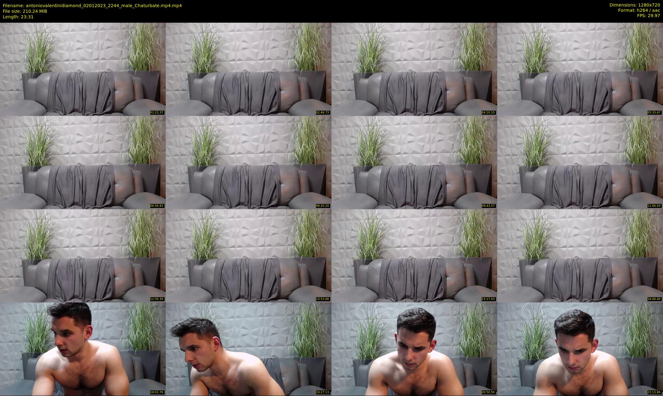 antoniovalentinidiamond — 24 minute Chaturbate male cam show recording, 720p, Jan 2, 2023