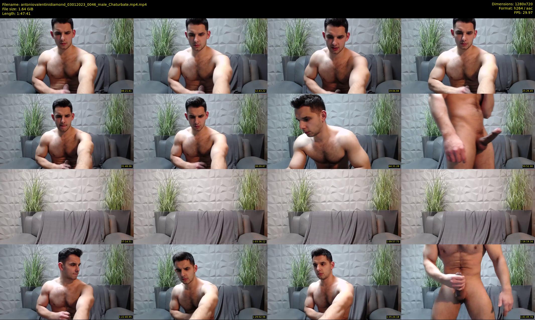 antoniovalentinidiamond — 108 minute Chaturbate male cam show recording, 720p, Jan 3, 2023