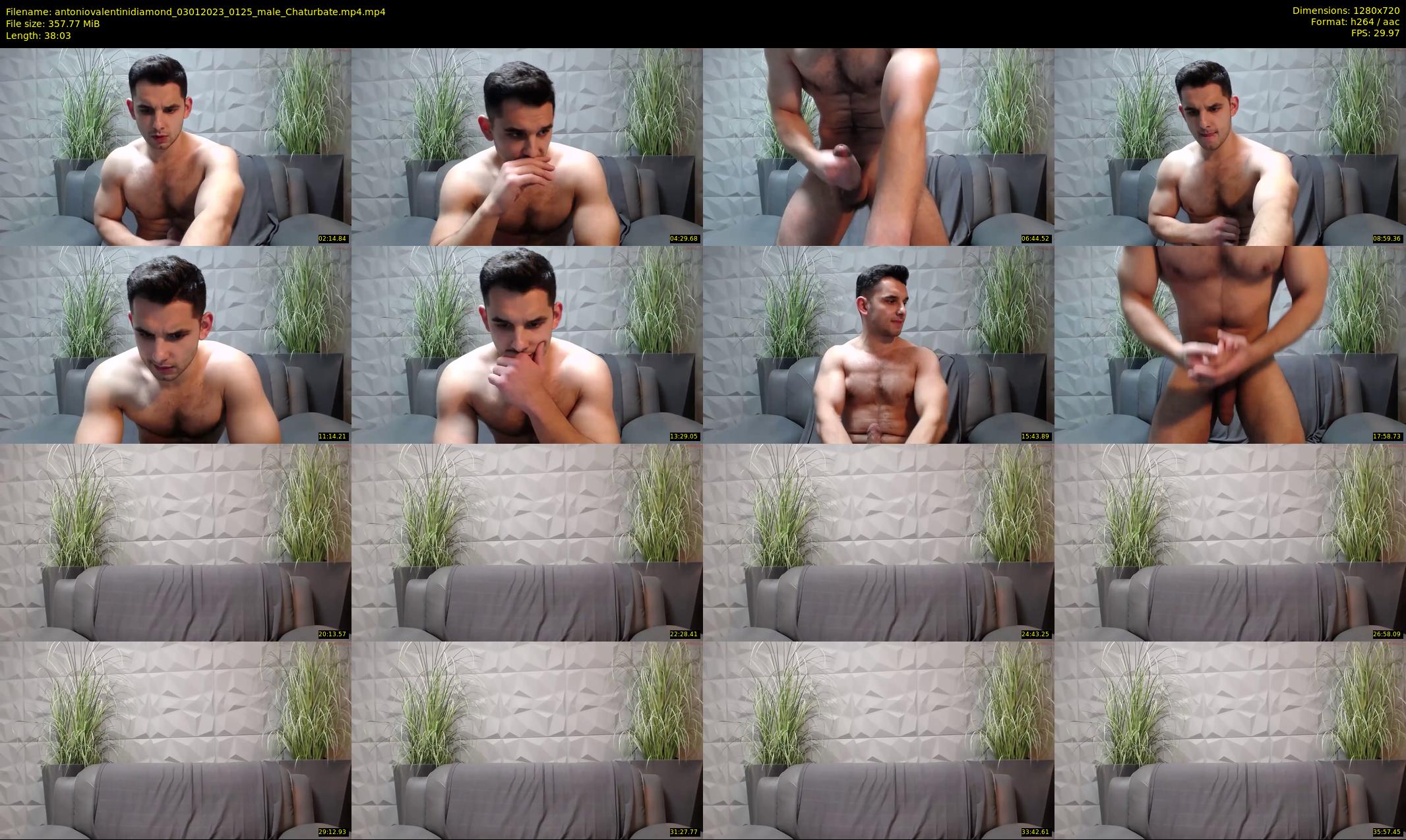 antoniovalentinidiamond — 39 minute Chaturbate male cam show recording, 720p, Jan 3, 2023