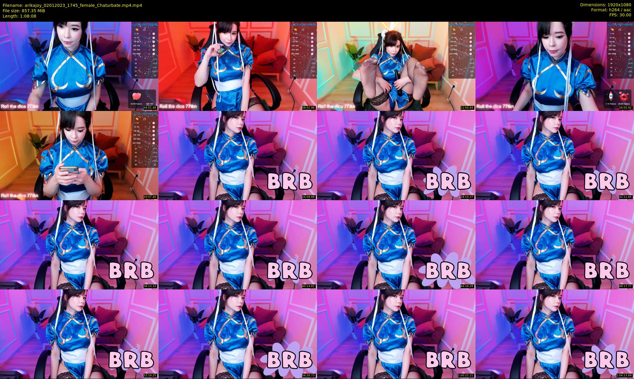 arikajoy — 69 minute Chaturbate female cam show recording, 1080p, Jan 2, 2023
