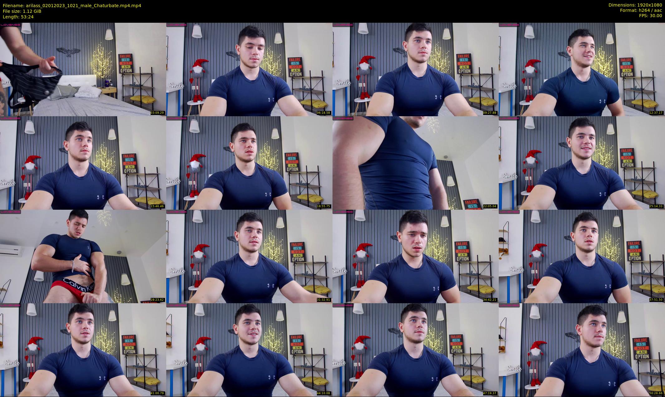 arilass — 54 minute Chaturbate male cam show recording, 1080p, Jan 2, 2023