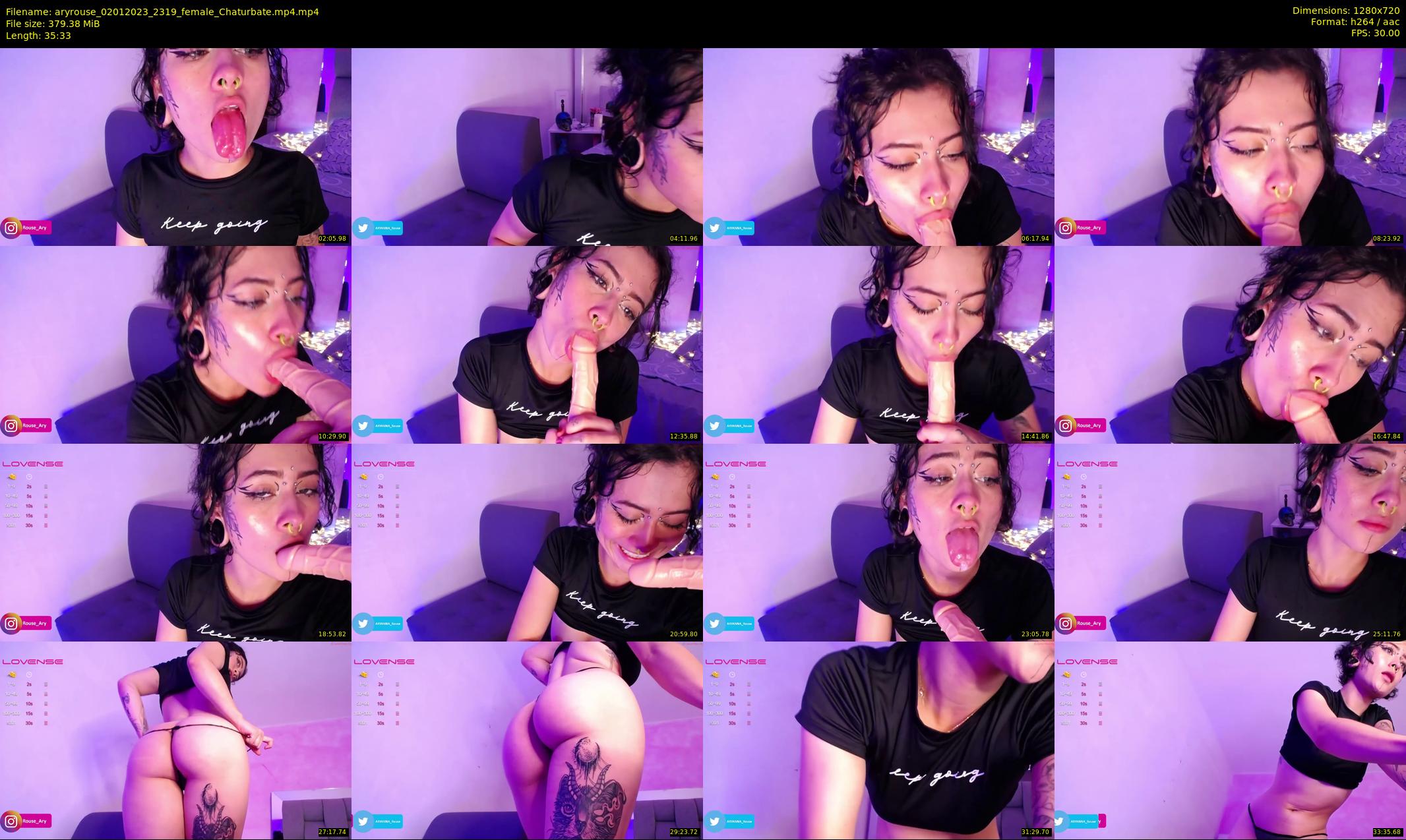 aryrouse — 36 minute Chaturbate female cam show recording, 720p, Jan 2, 2023
